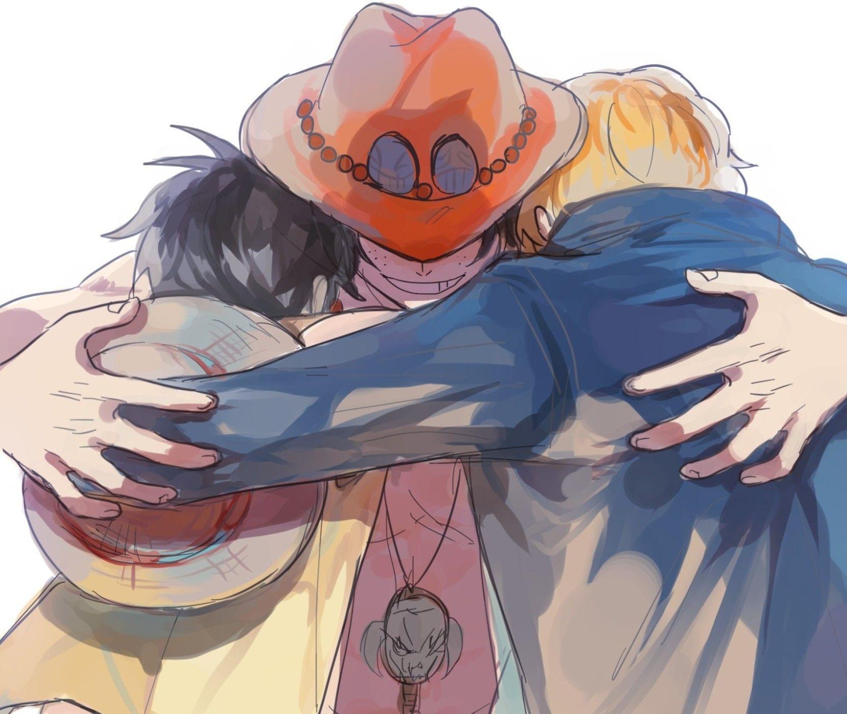 1664x1403 Luffy Y Ace One Piece