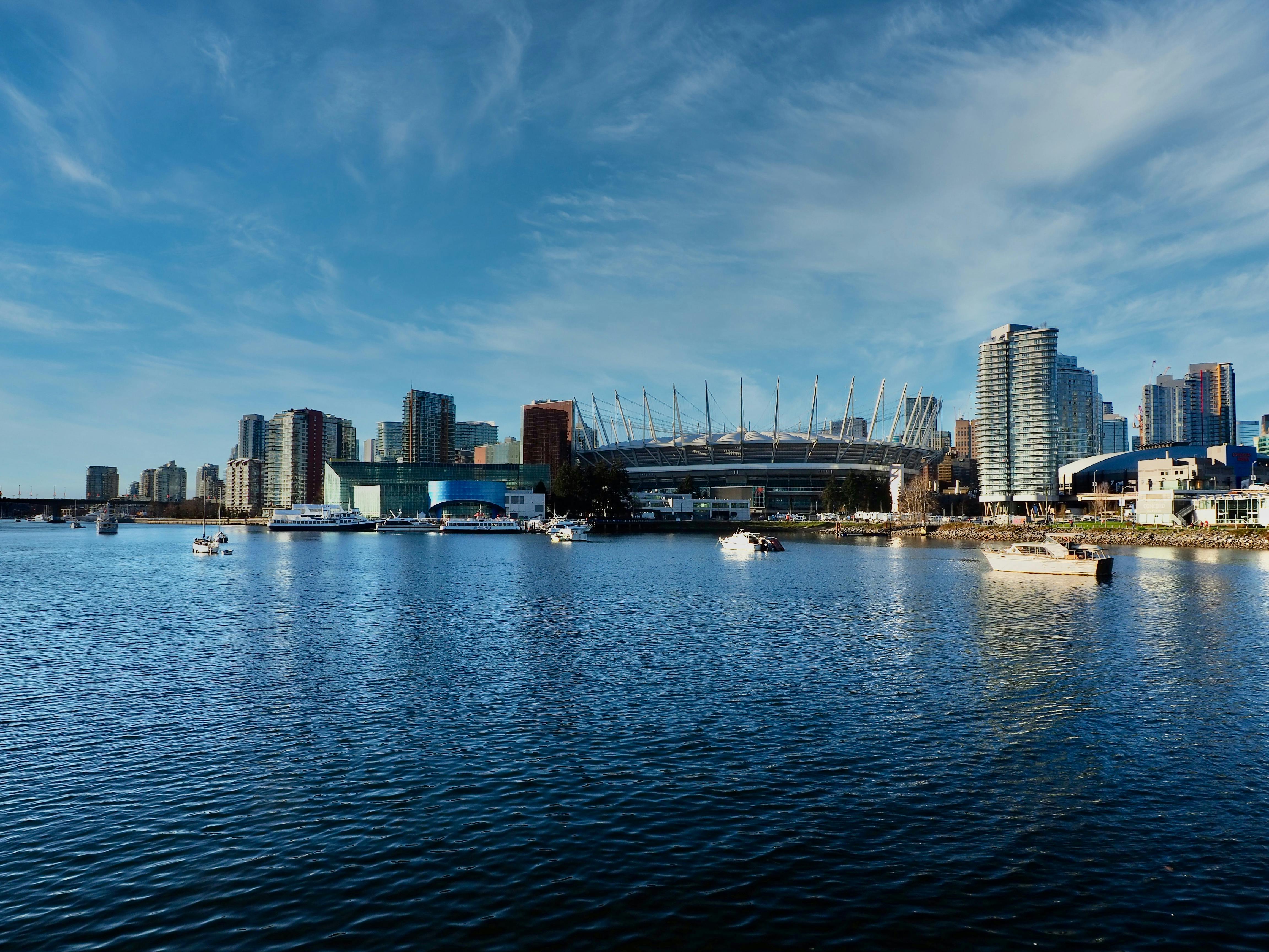4608x3456 Beautiful City Near Body of Water Under a Blue Sky · Free