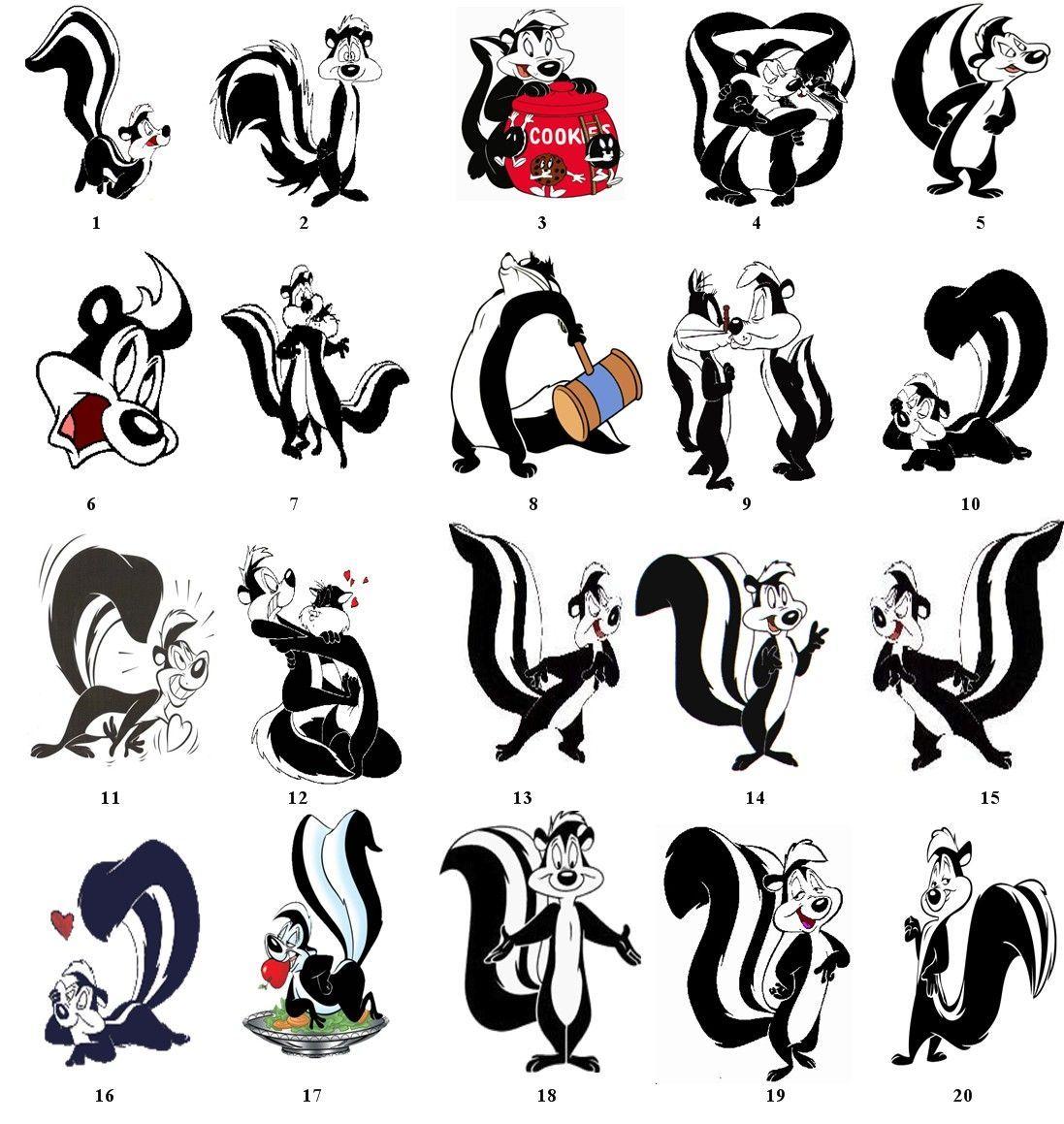 1097x1159 Skunk Clipart pepe le pew 25 X 1159