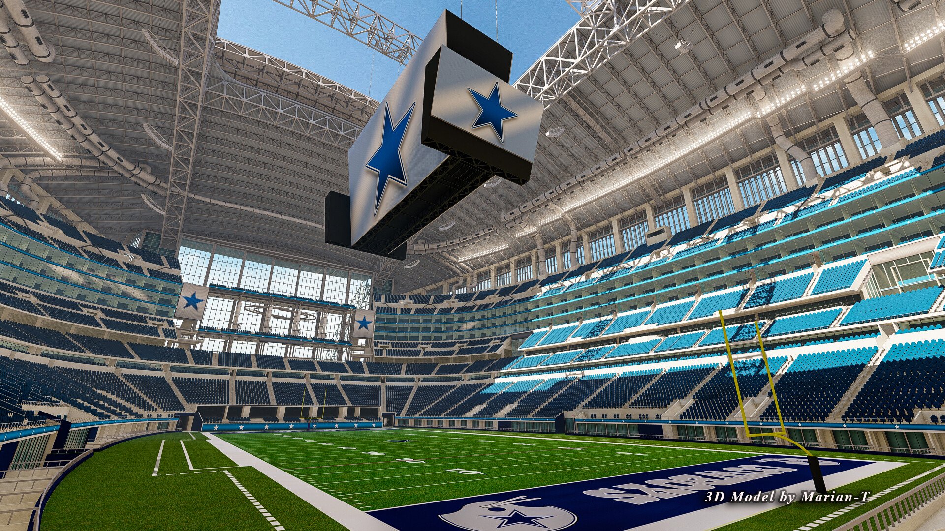 1920x1080 AT&T Stadium Dallas Texas USA 3D Model