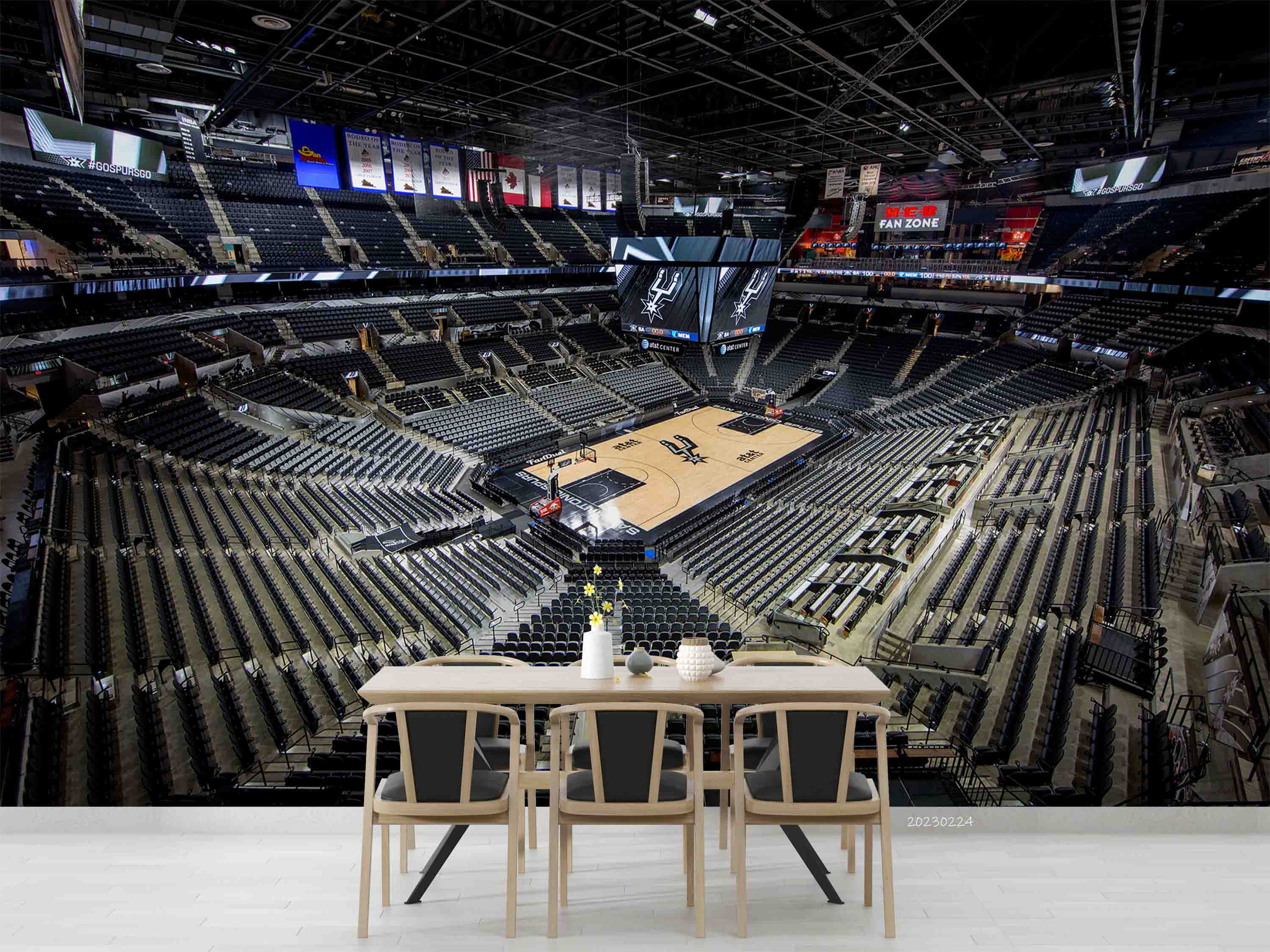 3000x2250 3D AT&T Center Stadium Wall Mural Wallpaper GD 1415