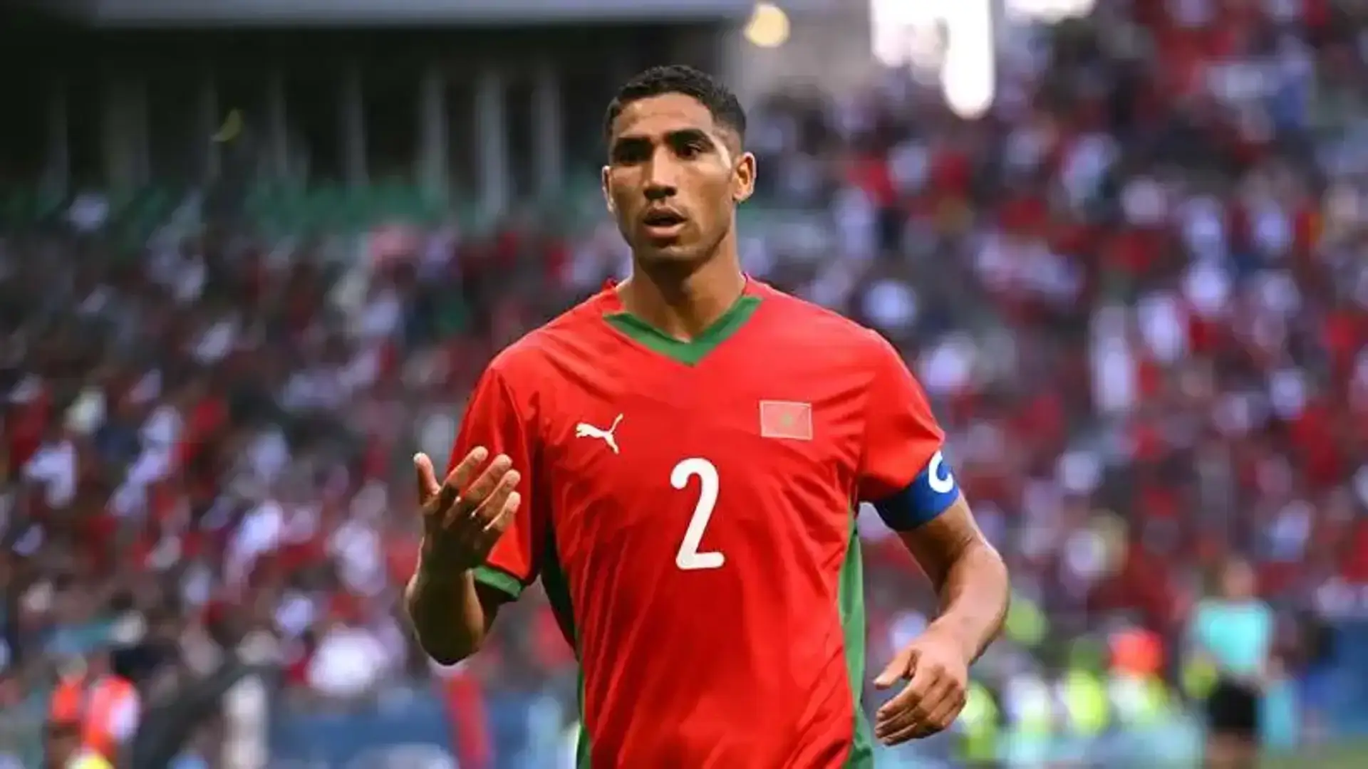 1920x1080 Morocco fans unveil heartfelt banner for Achraf Hakimi during Mozambique friendly