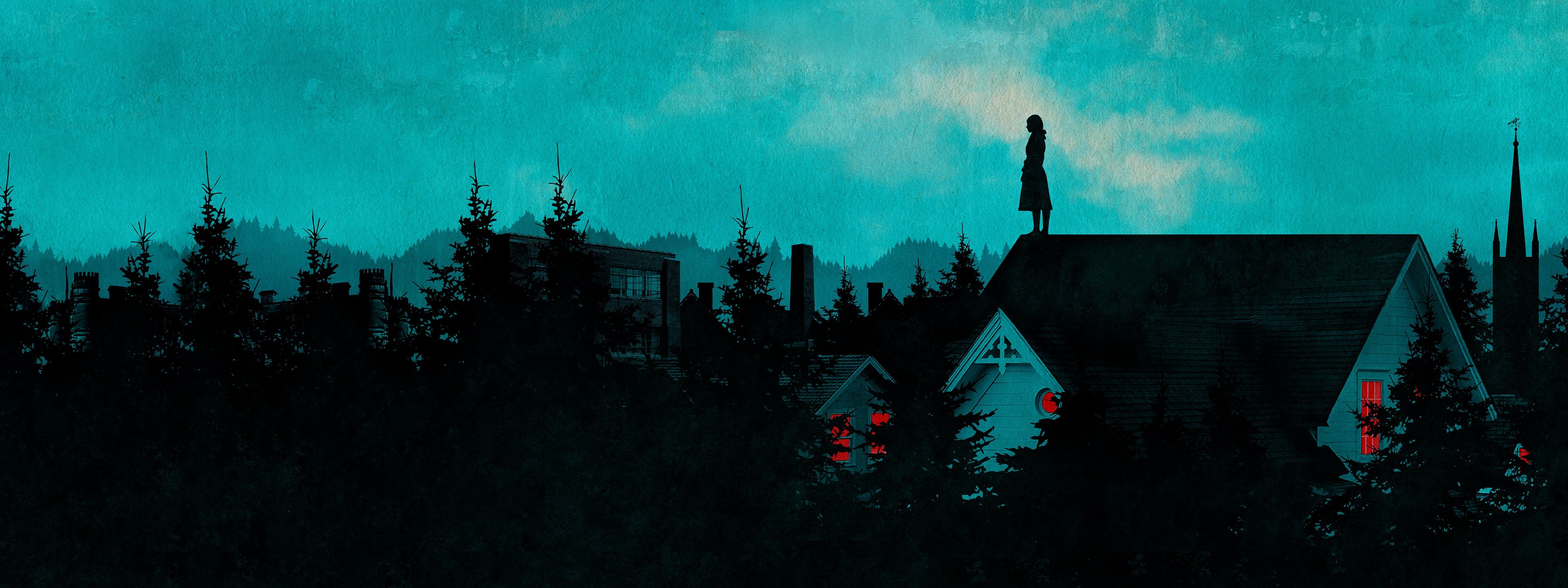 3840x1440 Wallpaper forest, home, Stephen king, Stephen King, castle rock, castle rock for mobile and desktop, section фильмы, resolution 3840x1440