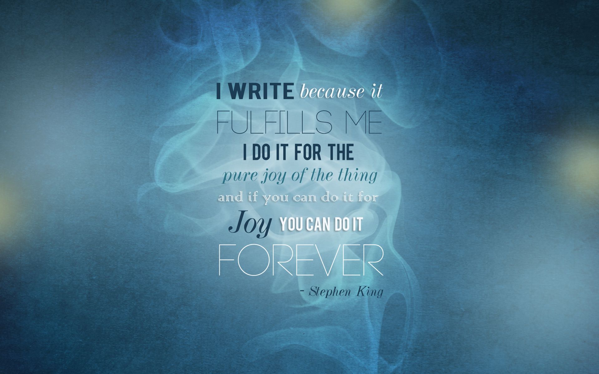 1920x1200 Free Stephen King Quote Wallpaper on Writing