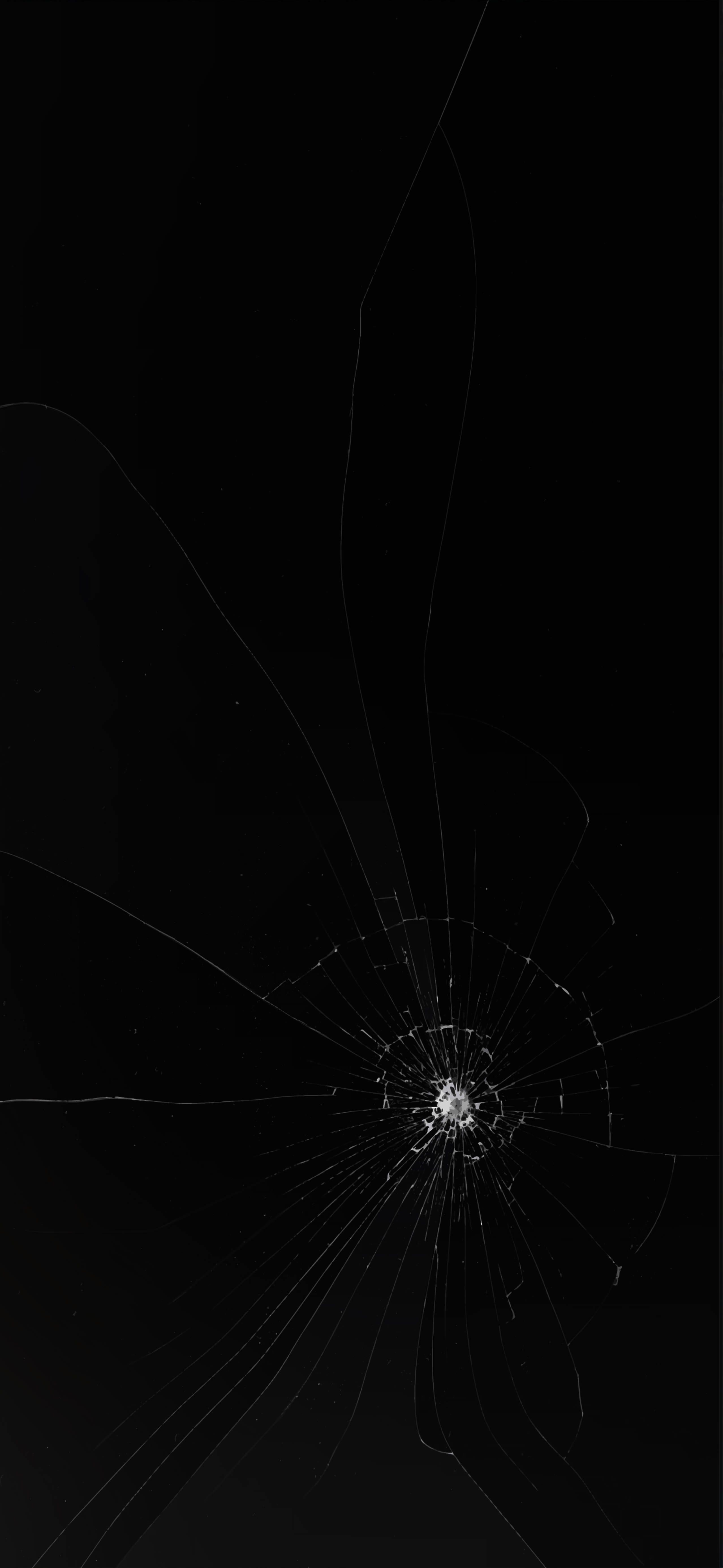 2556x5541 Broken Cracked Screen Wallpaper For iPhone, iPad or Tablets