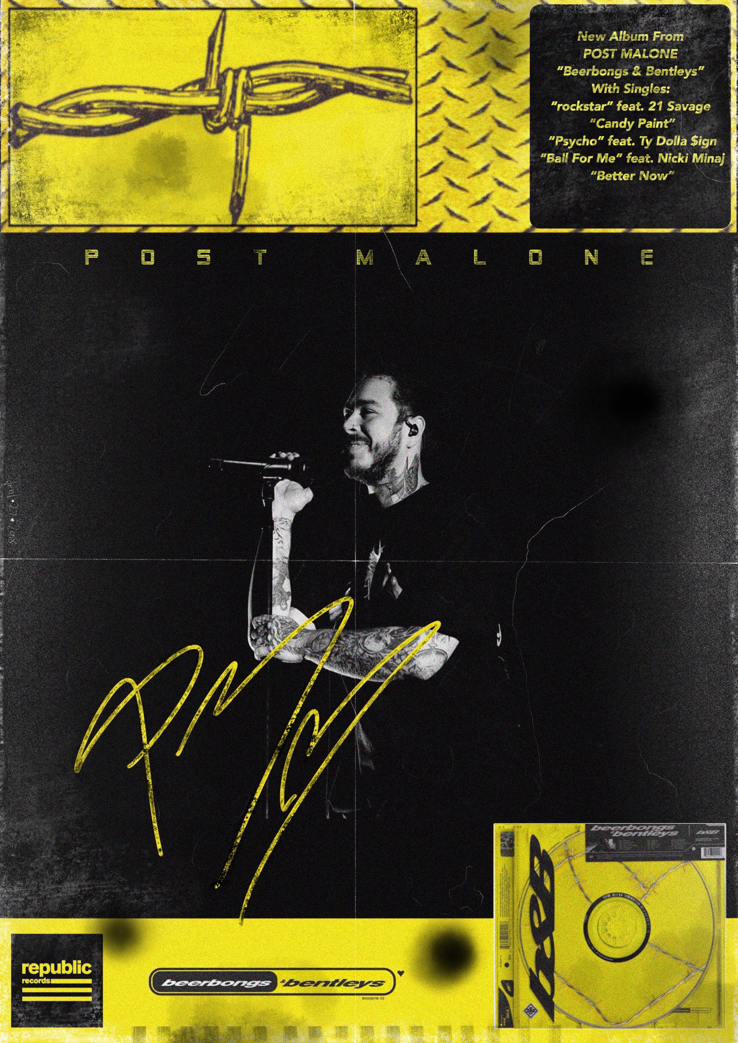 2480x3508 Post Malone Rockstar Wallpaper