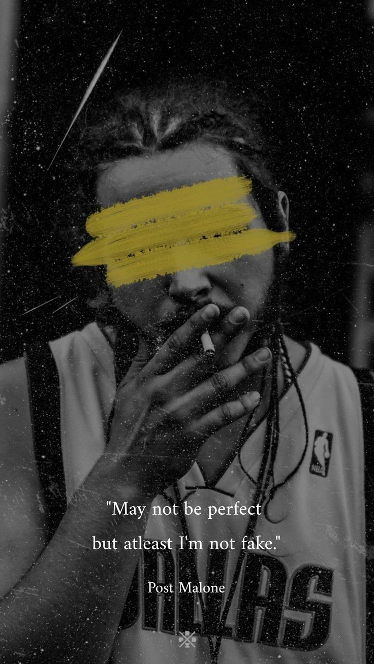 736x1308 Post Malone Quotes Wallpaper