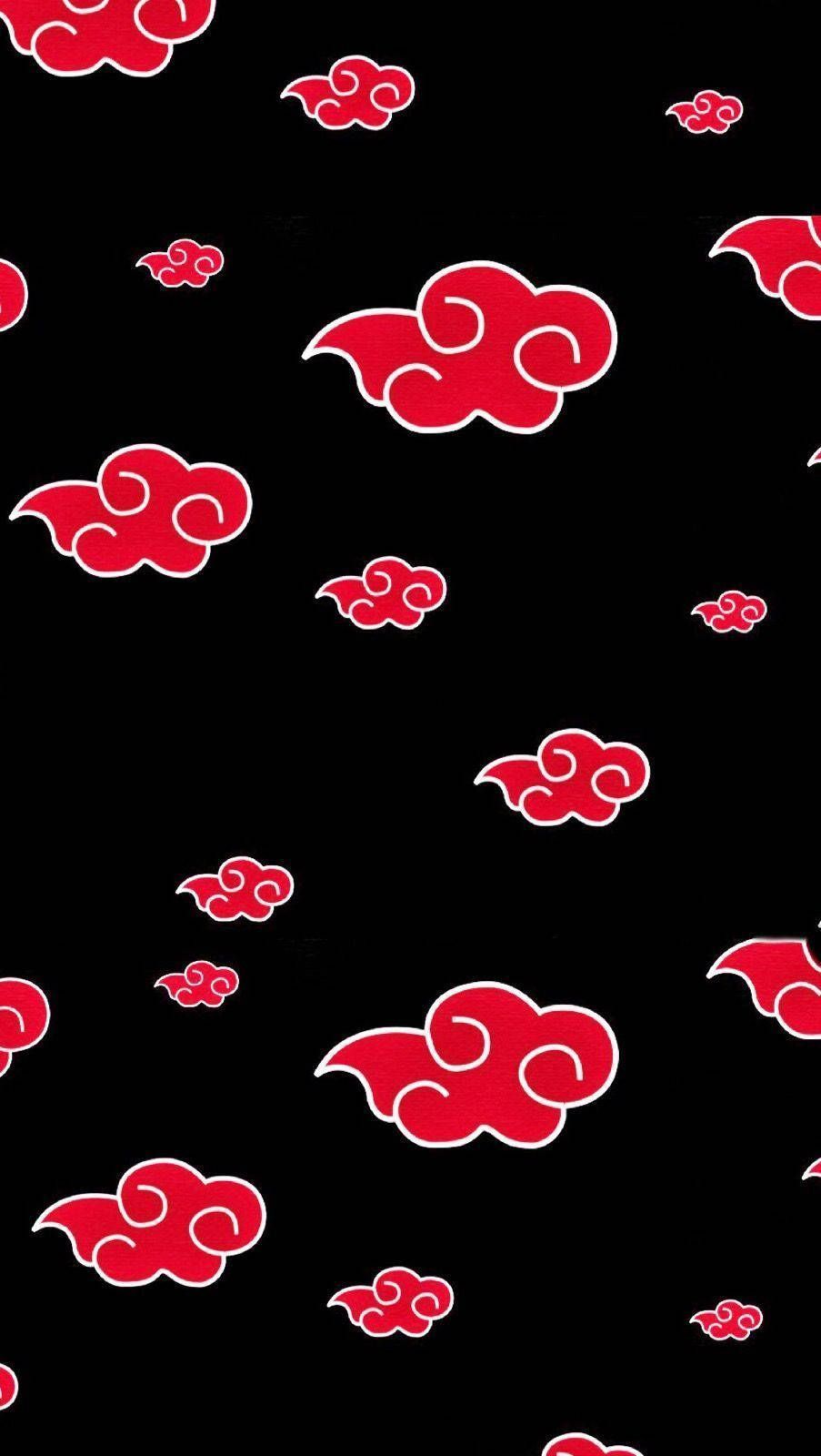 903x1600 Download Naruto Symbol Cloud Patterns Wallpaper