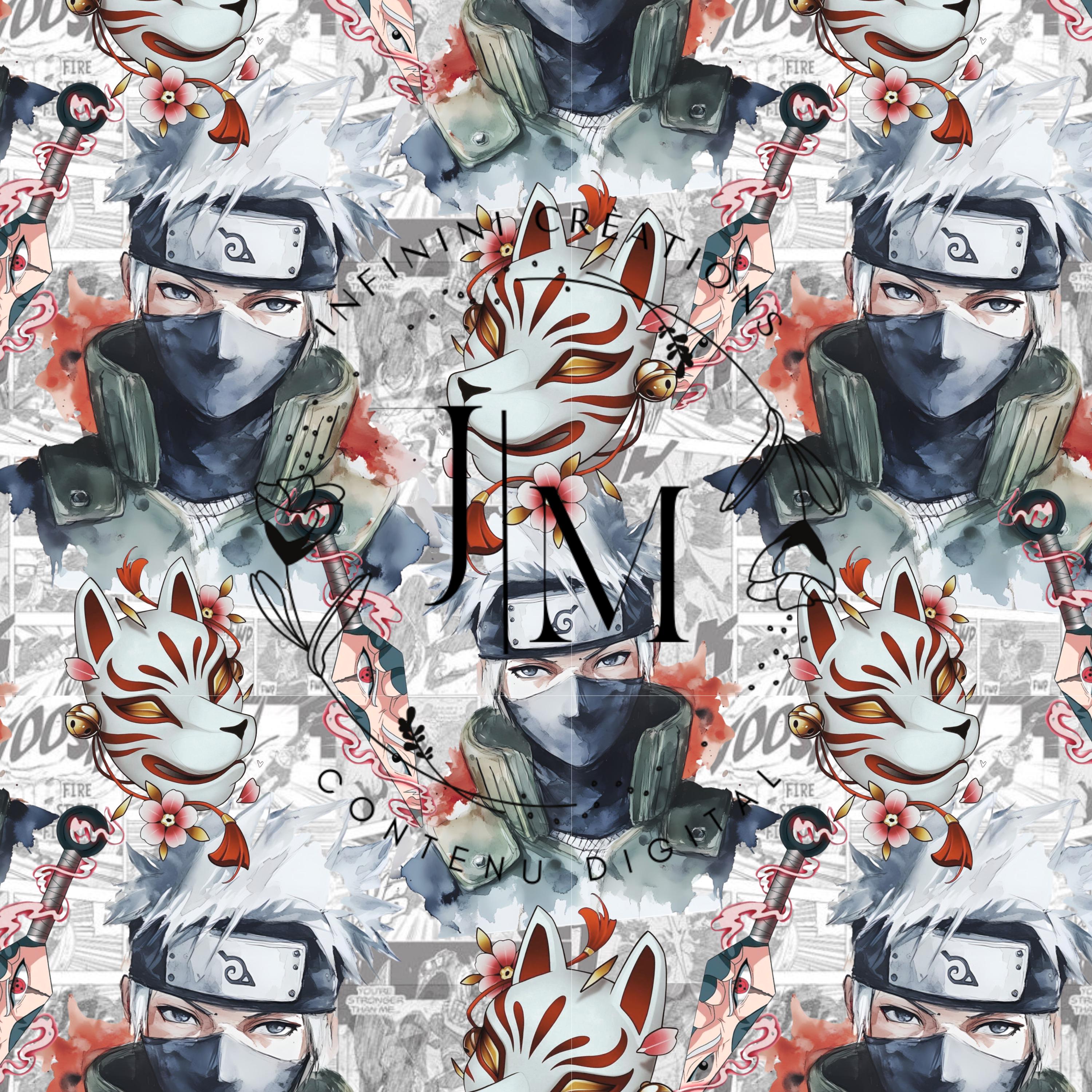 3000x3000 Naruto Seamless Pattern