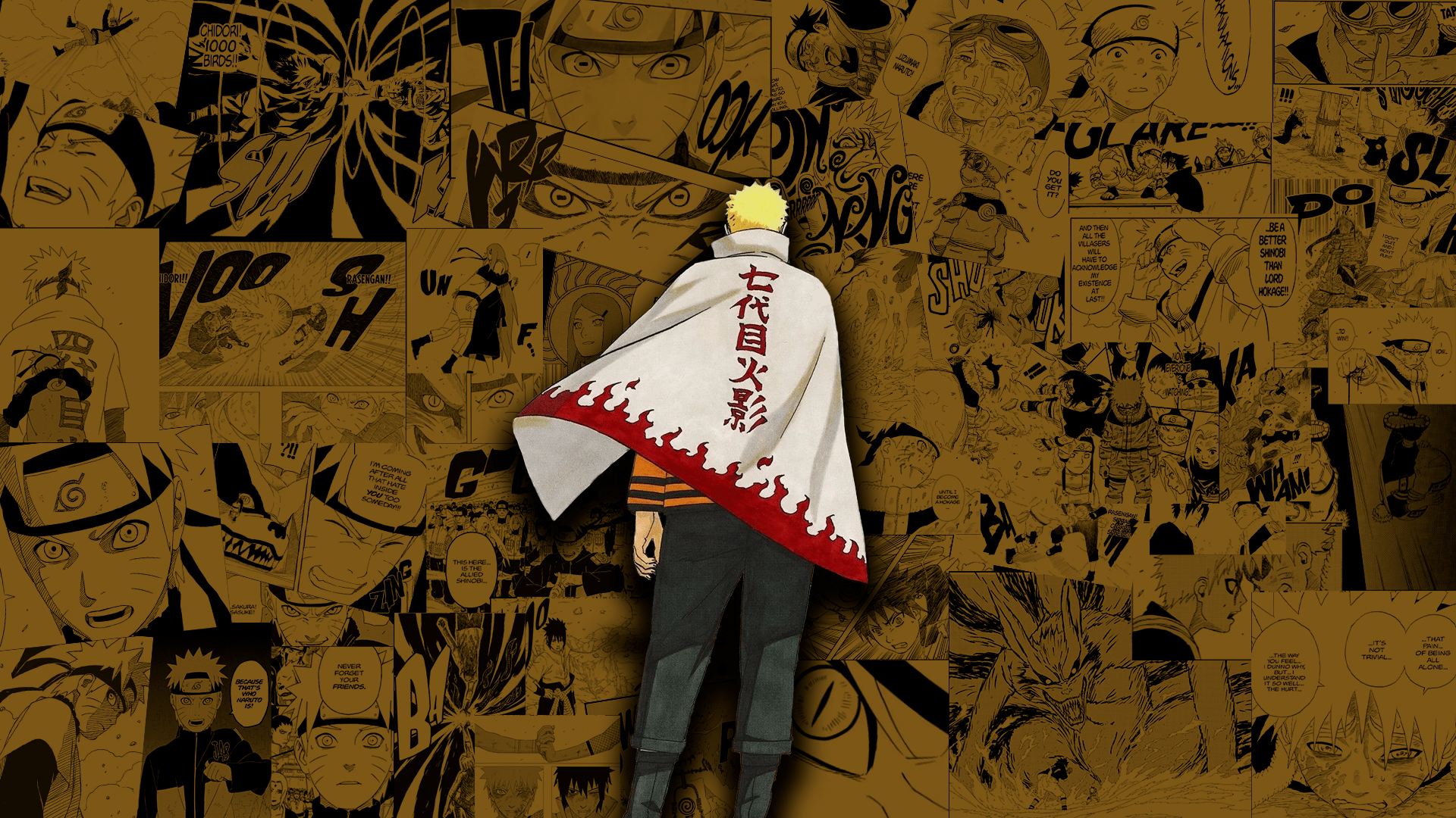 1920x1080 I made manga pages based Wallpaper for Naruto and Sasuke
