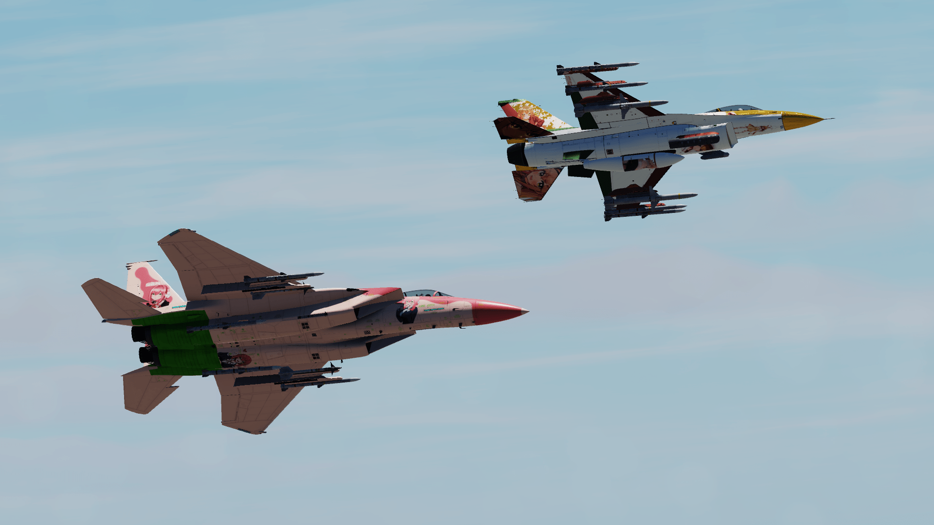 1920x1080 F 16CM Bl.50 Inda Karane (from The 100 Girlfriends Who Really, Really, Really, Really Love You) Livery