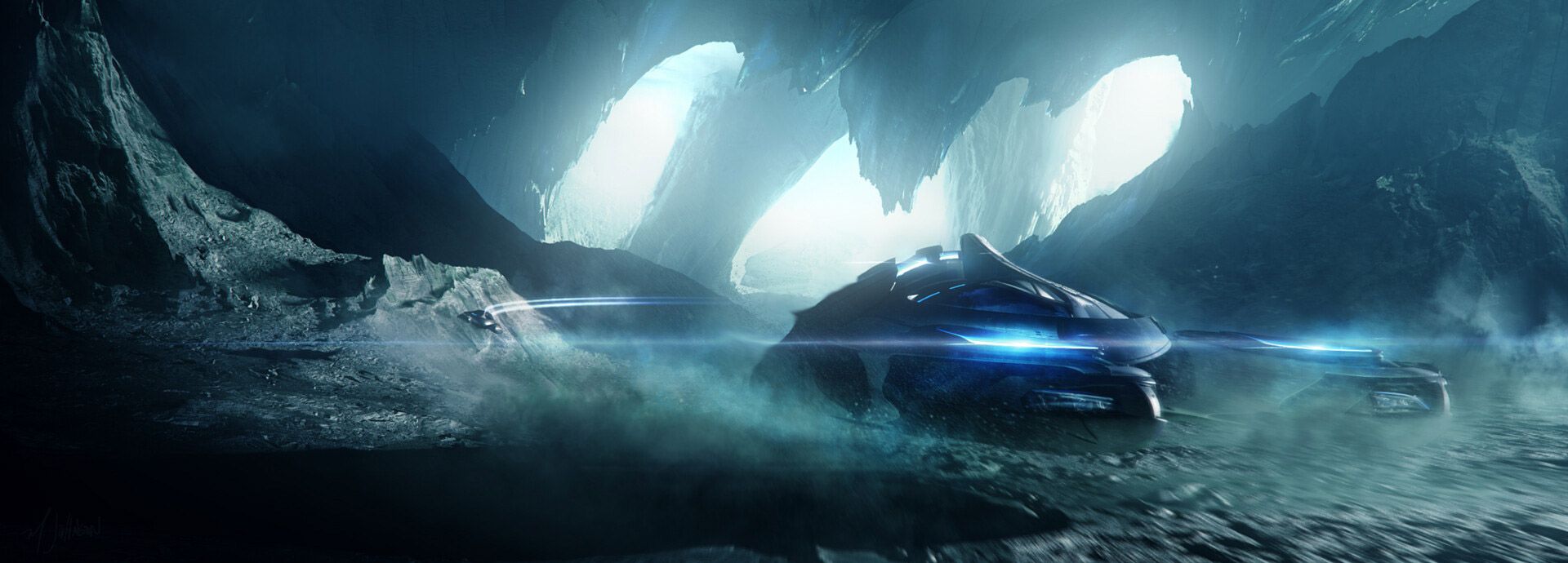 1920x690 The Cinematic Sci Fi Art Of Michael Johnsond Artist