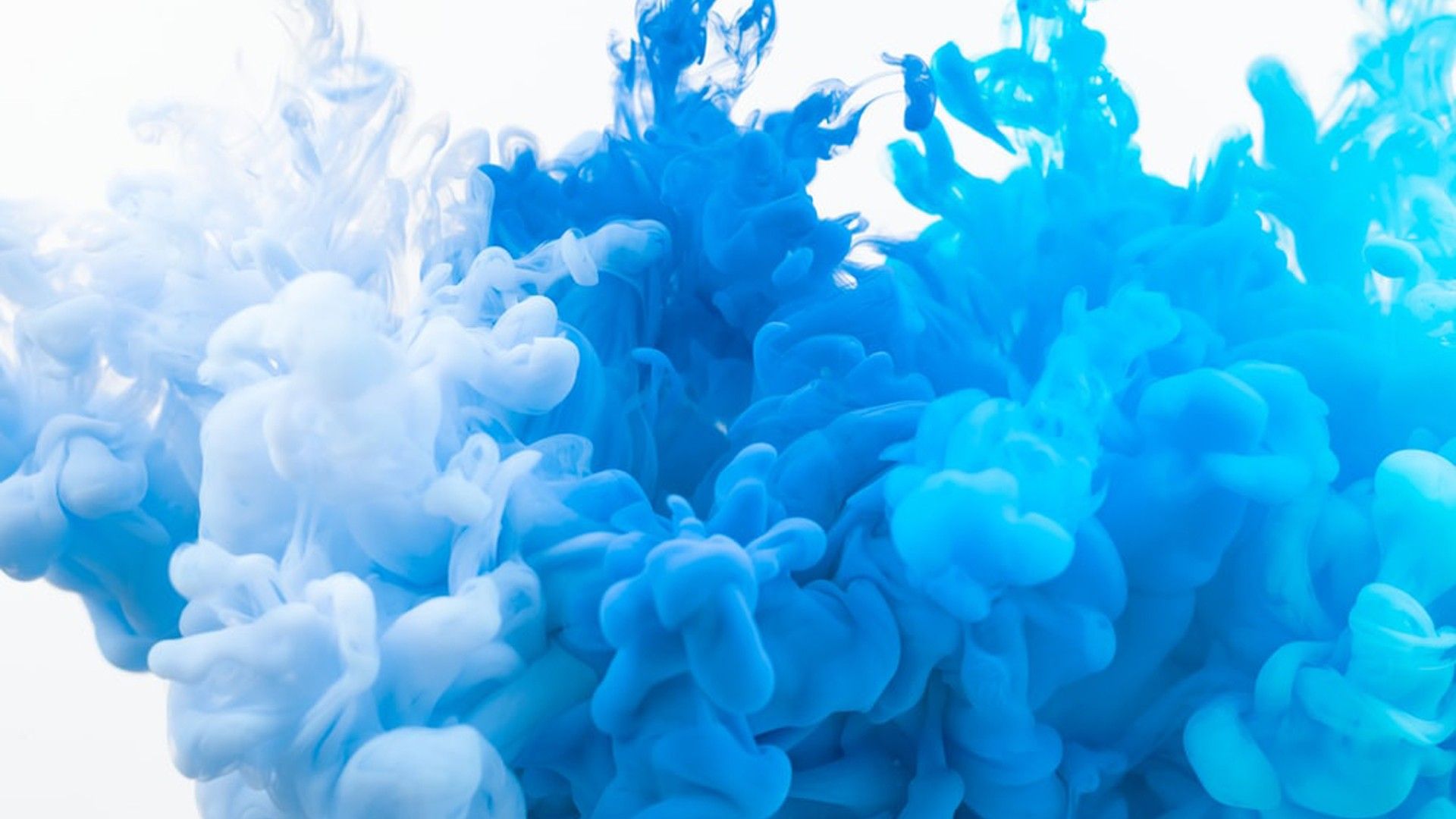 1920x1080 Blue White Ink Smoke HD Blue Aesthetic Wallpaper