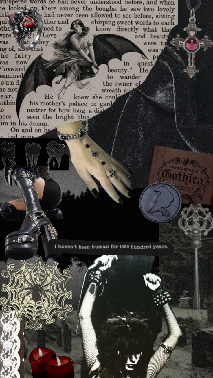 736x1308 Romantic Goth Wallpaper
