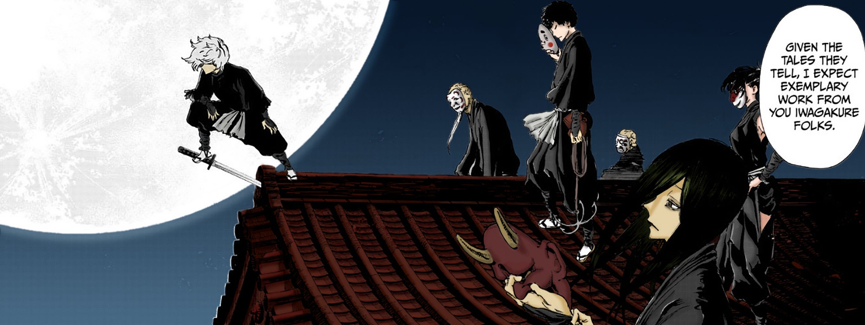 2835x1066 Iwagakure Shinobi, coloring by me :)