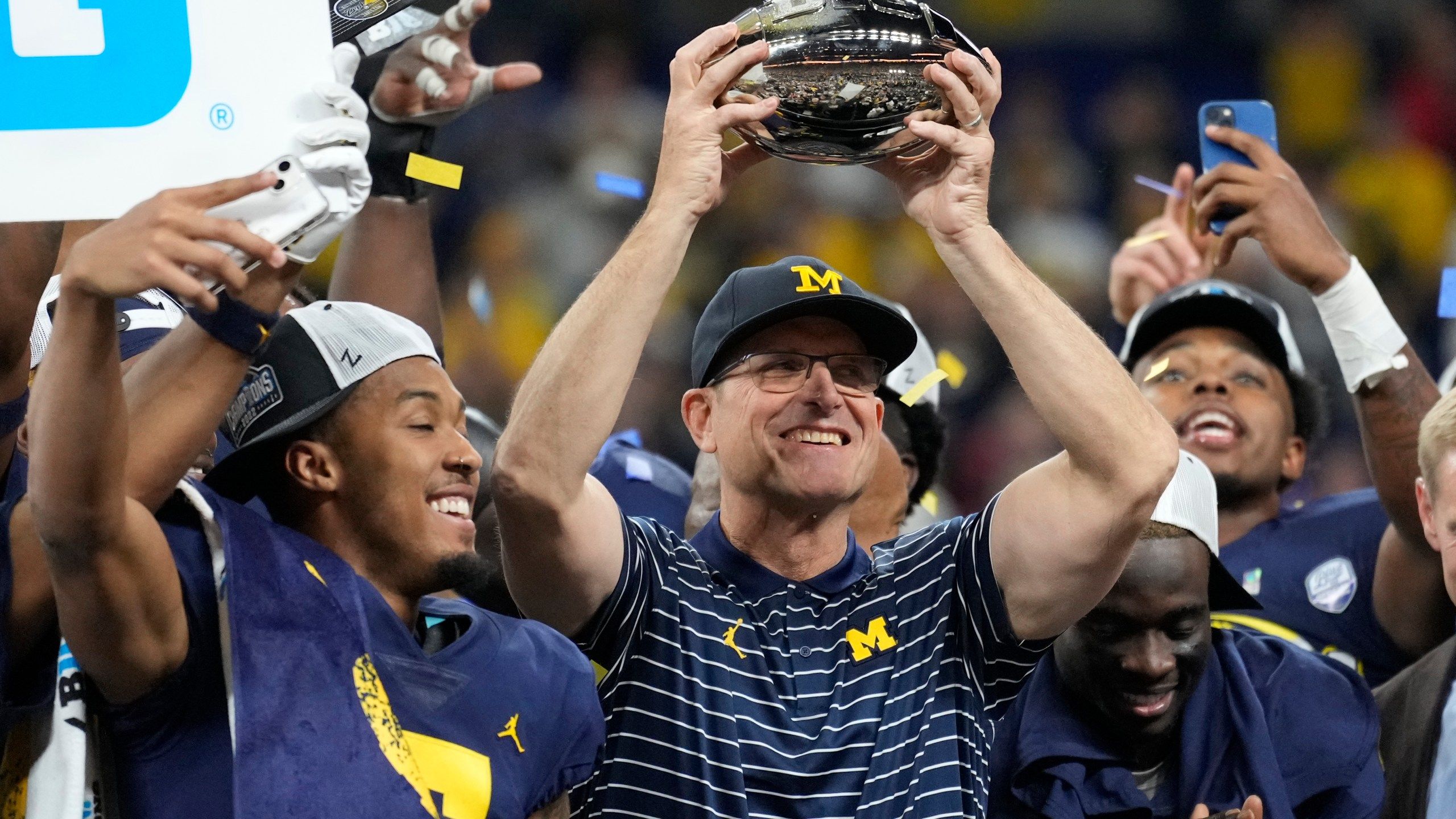 2560x1440 Harbaugh leaves spring with 'best version' of Wolverines yet