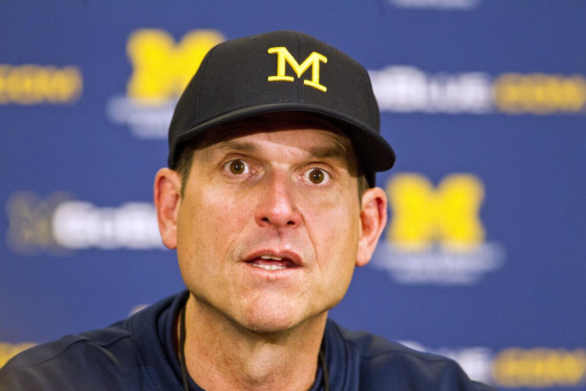 1200x800 Jim Harbaugh 'might be clinically insane' 49ers player says Angeles Times