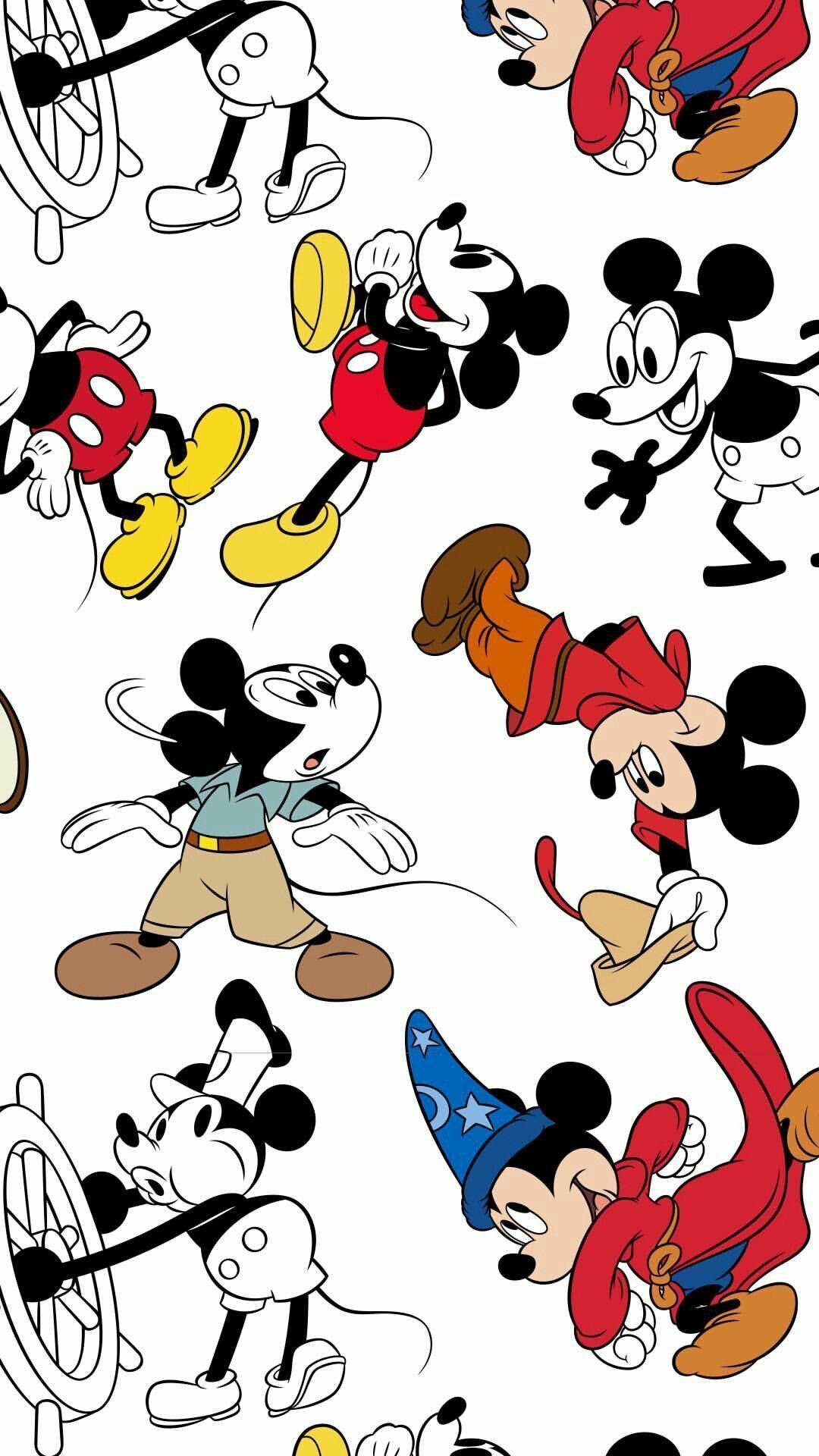 Hình nền iPhone chuột Mickey dễ thương 1080x1920.  Chuột Mickey