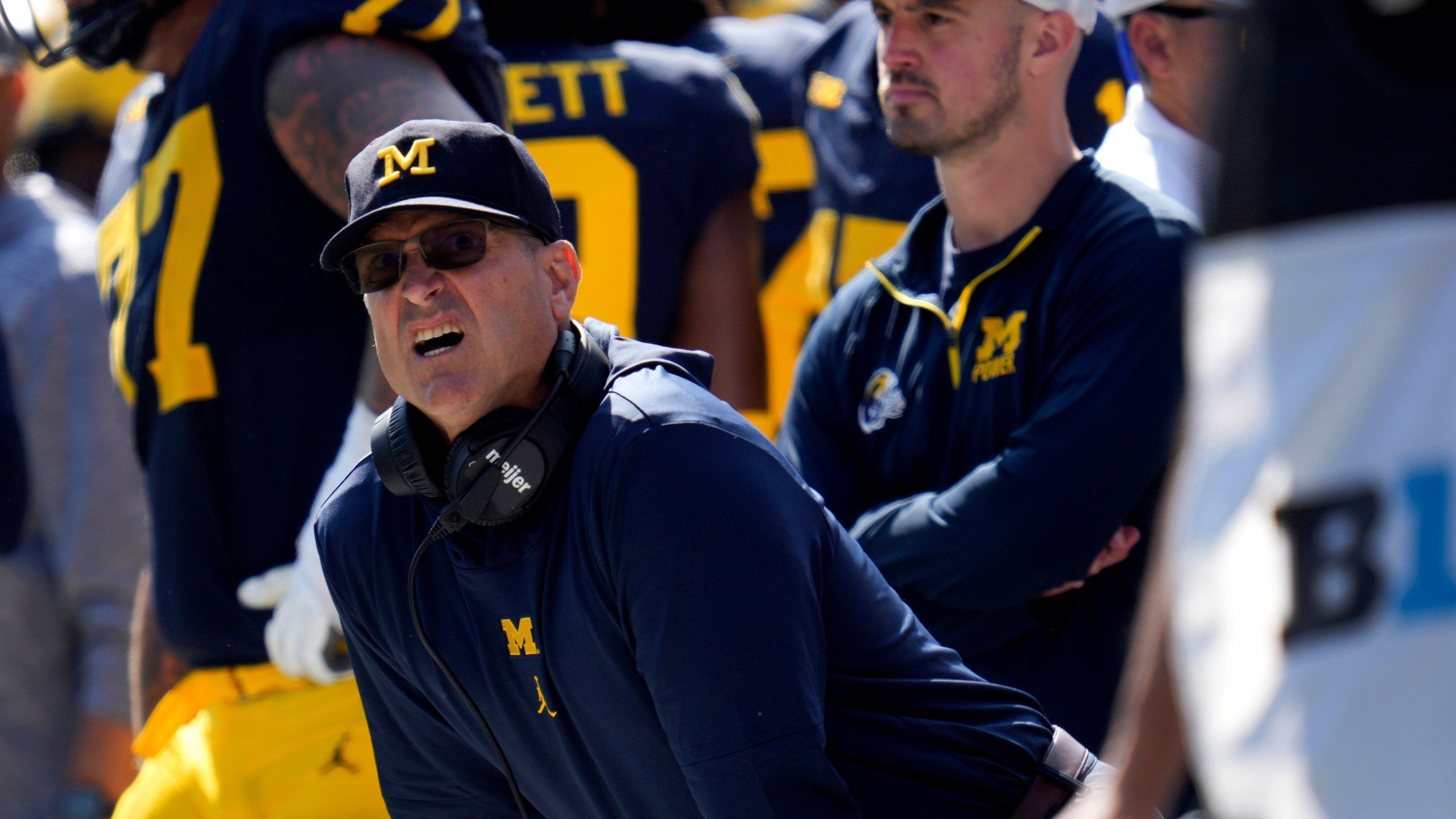 2560x1440 Harbaugh To Serve Out Suspension, Big Ten Ends Michigan Sign Stealing Investigation In Settlement