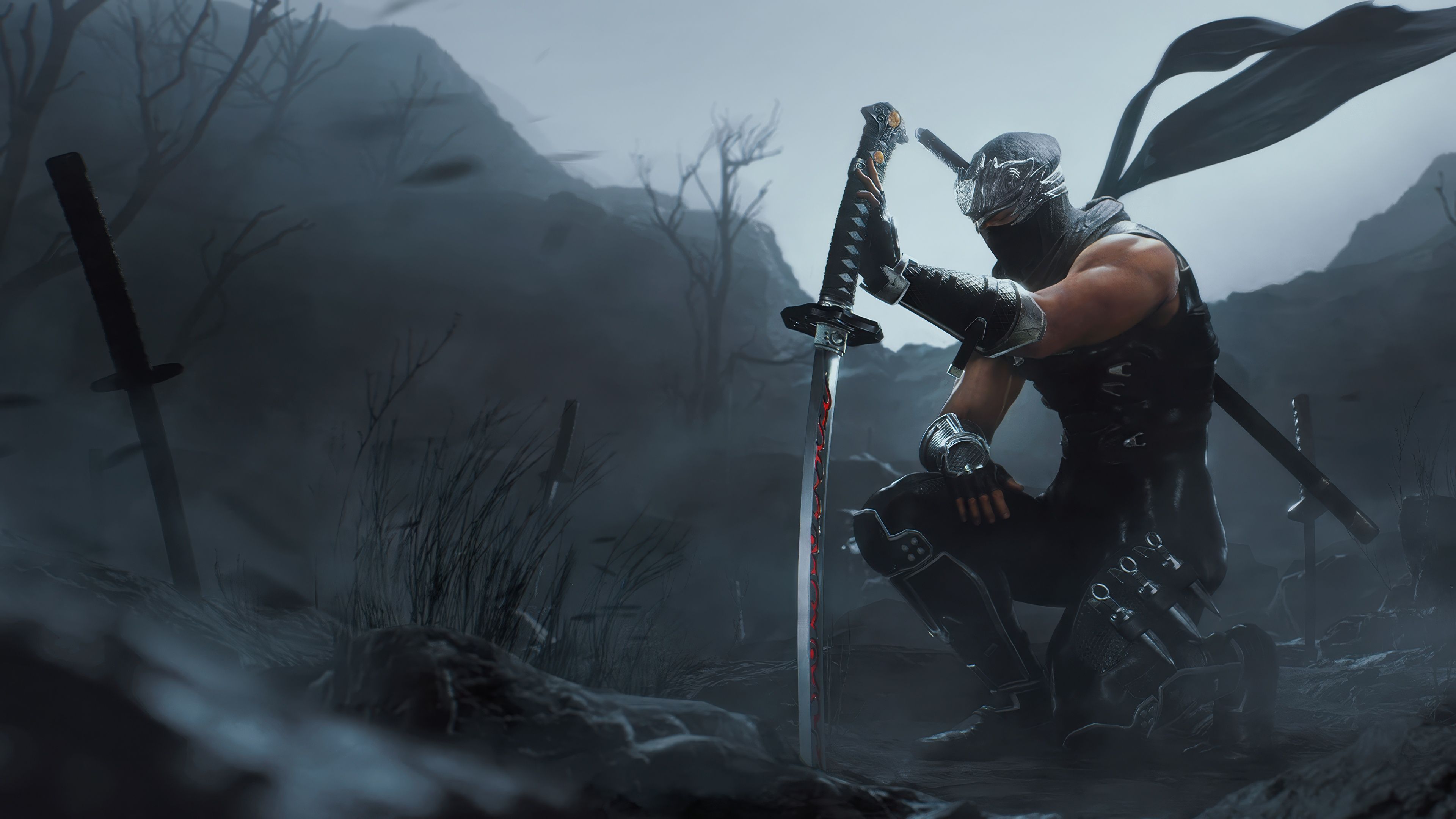 3840x2160 Ryu Hayabusa Wallpaper 4K, Ninja Gaiden 2 Black, 2025 Games