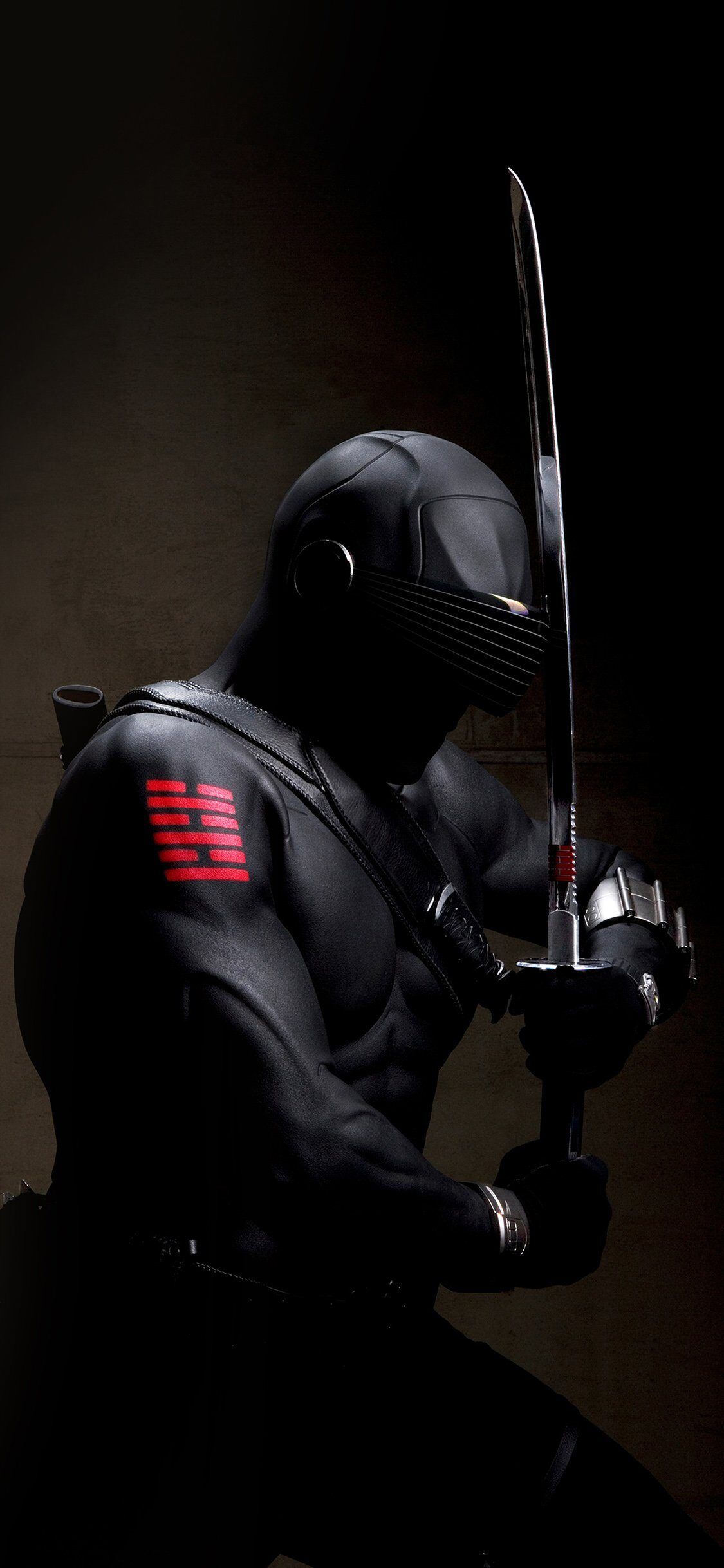 1125x2436 Gi Joe Snake Eye Ninja Art Dark Hero iPhone Wallpaper