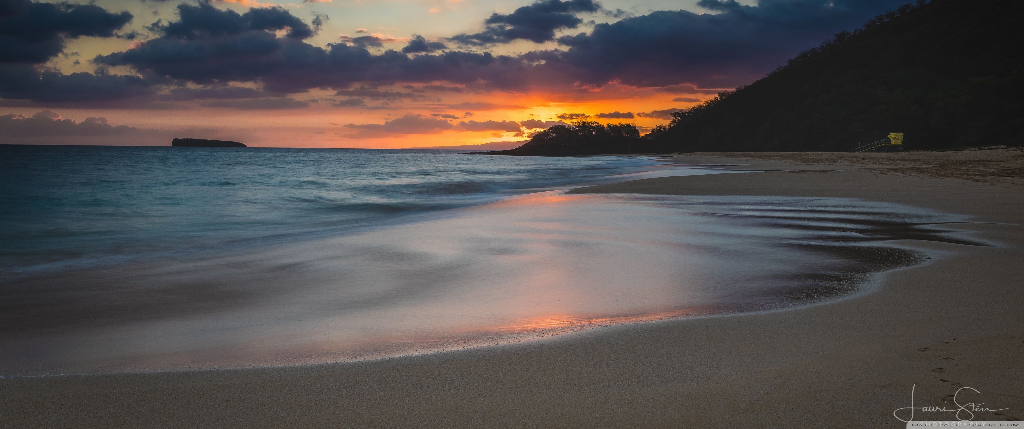 3440x1440 Sunset Beach 4K UHD Wallpaper for UltraHD Desktop and TV : Widescreen and UltraWide Display : Smartphone and Tablet Devices