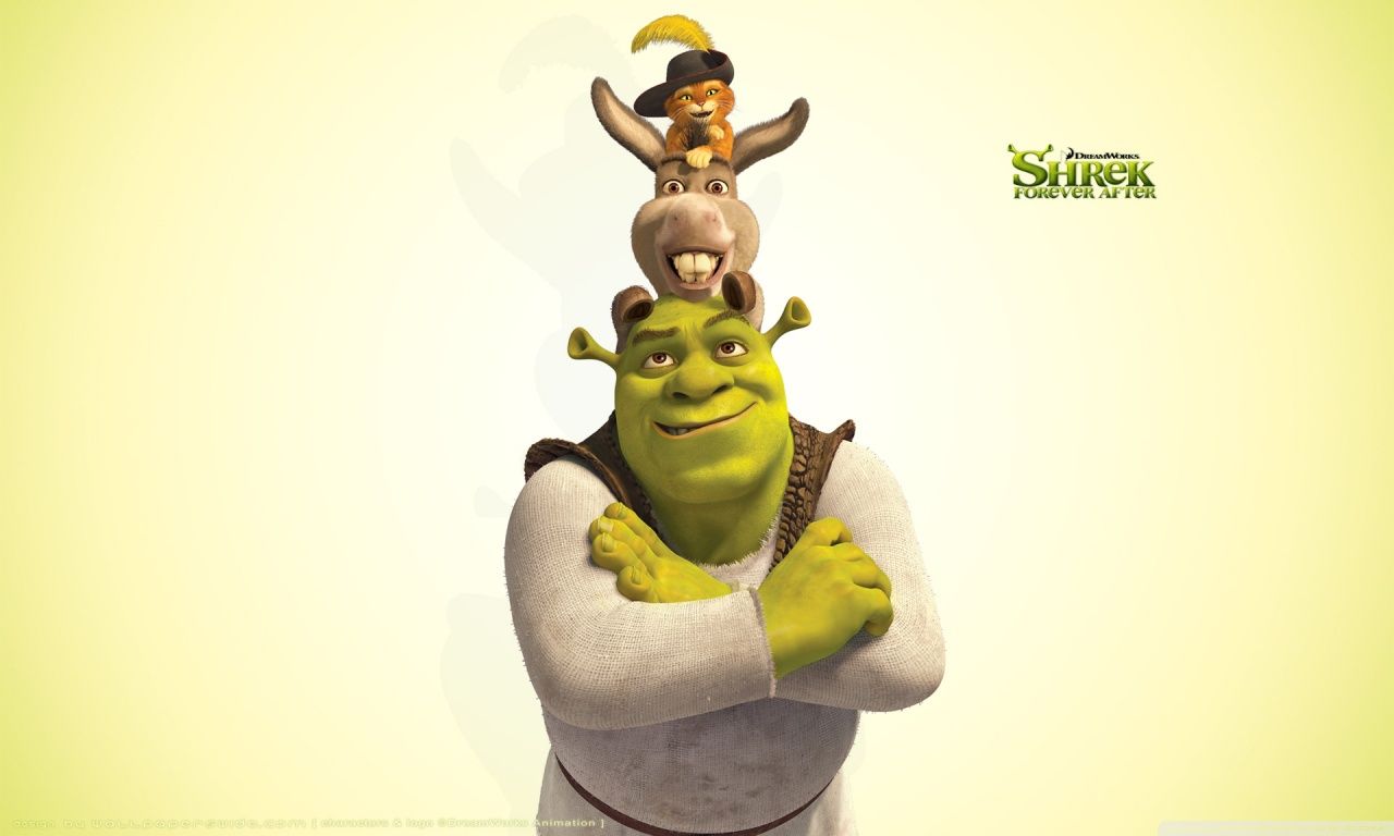 1280x768 Shrek, Donkey and Puss in Boots, Shrek The Final Chapter 4K UHD Wallpaper for UltraHD Desktop and TV : Widescreen and UltraWide Display