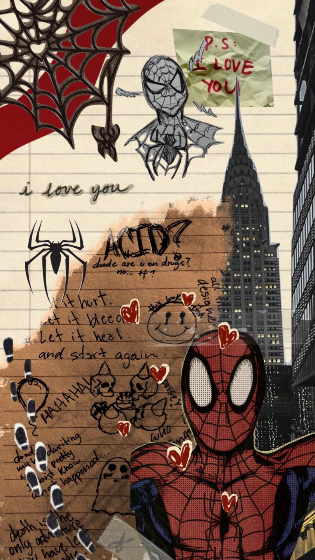 1080x1920 Y2k Spider Man Wallpaper