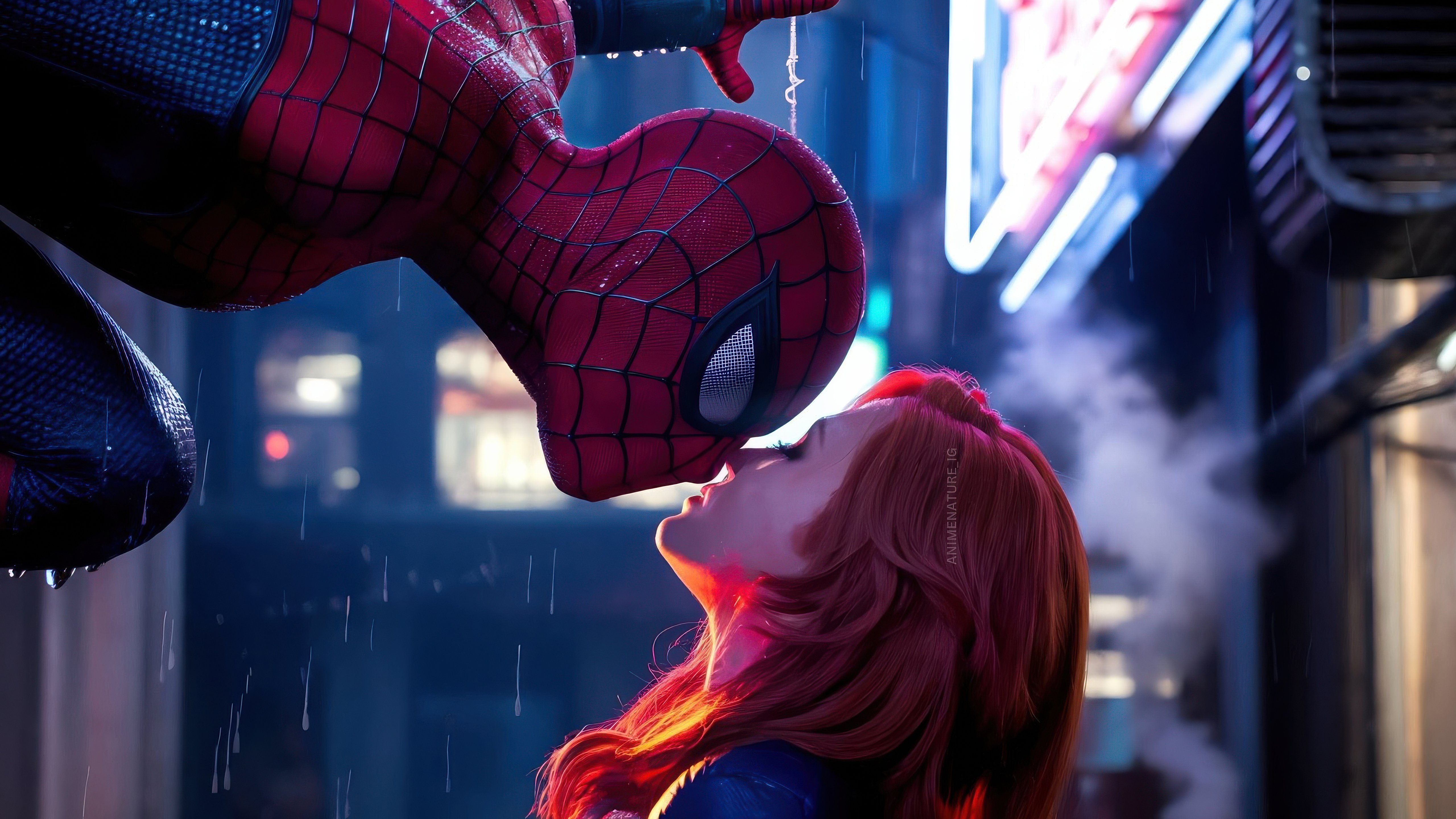 5120x2880 Spider Man And Gwen Stacy A Moment Of True Love Wallpaper, HD Superheroes Wallpaper, 4k Wallpaper, Image, Background, Photos and Picture