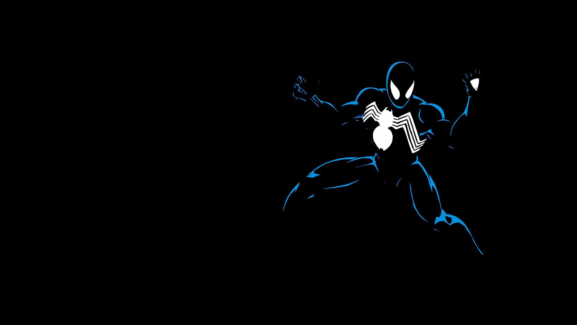 1920x1080 Wallpaper Black Background, Spider Man, Marvel Comics, Spider Man, Venom, Venom, Peter Parker, Peter Parker For Mobile And Desktop, Section фантастика, Resolution 1920x1080
