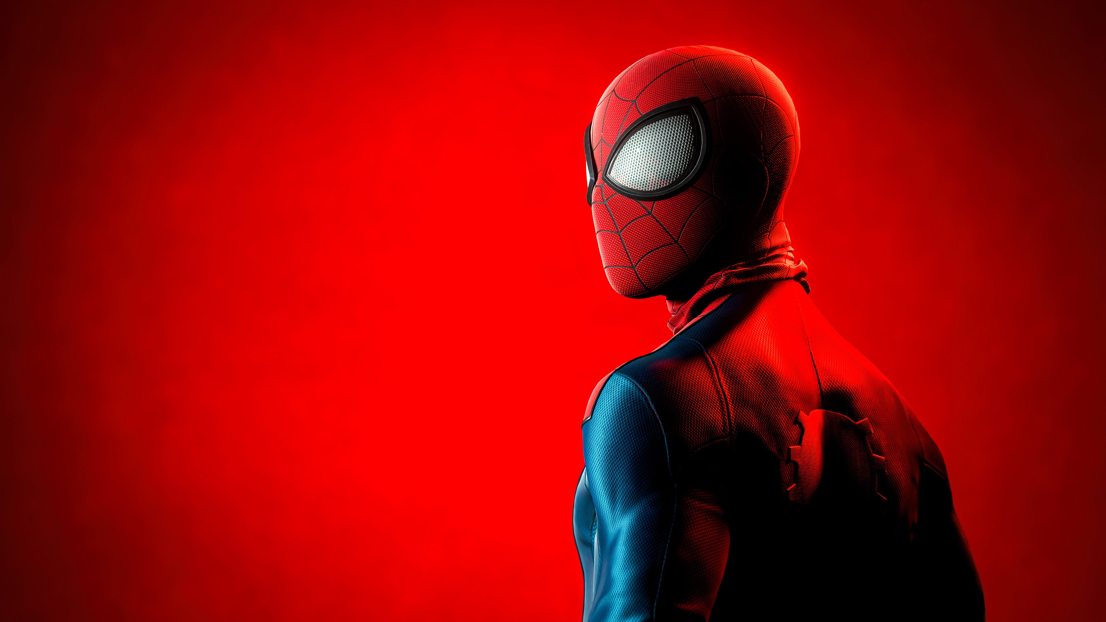 3840x2160 Spider Man Wallpaper 4K, Red Aesthetic, Marvel Superheroes