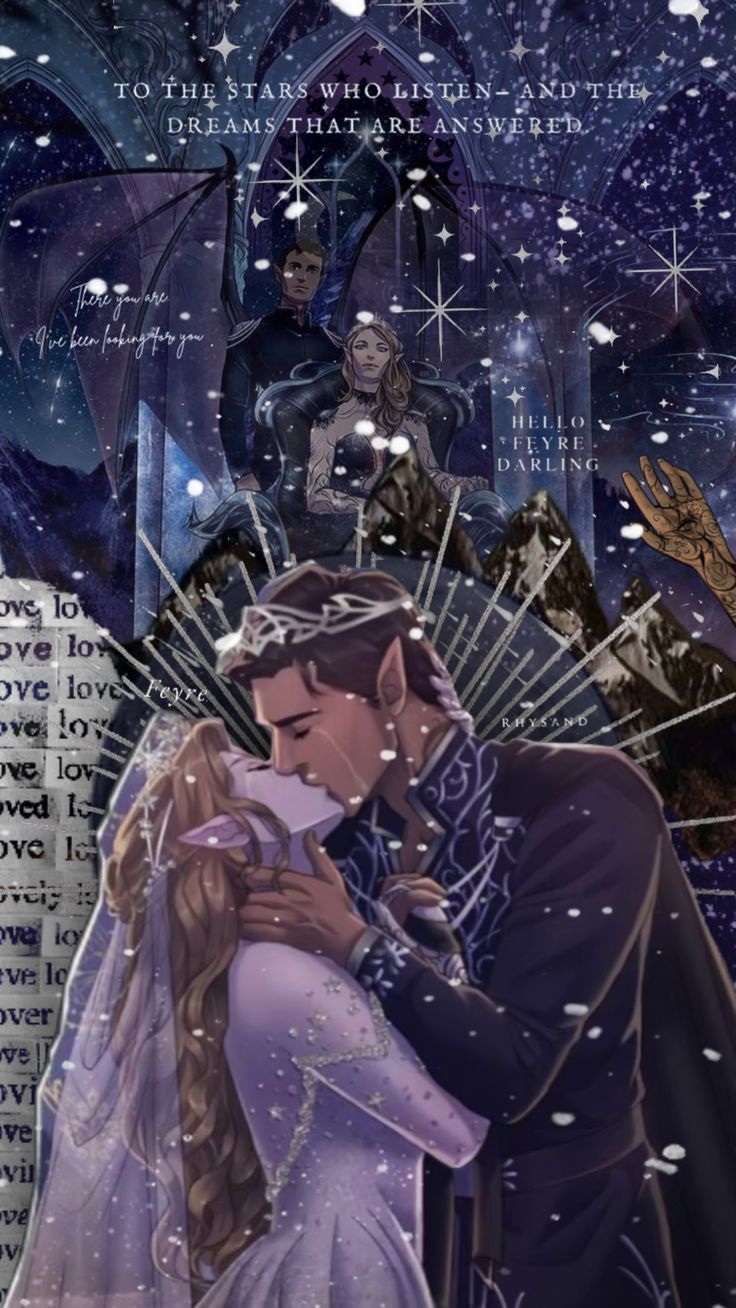 736x1308 Feyre And Rhysand Wallpaper