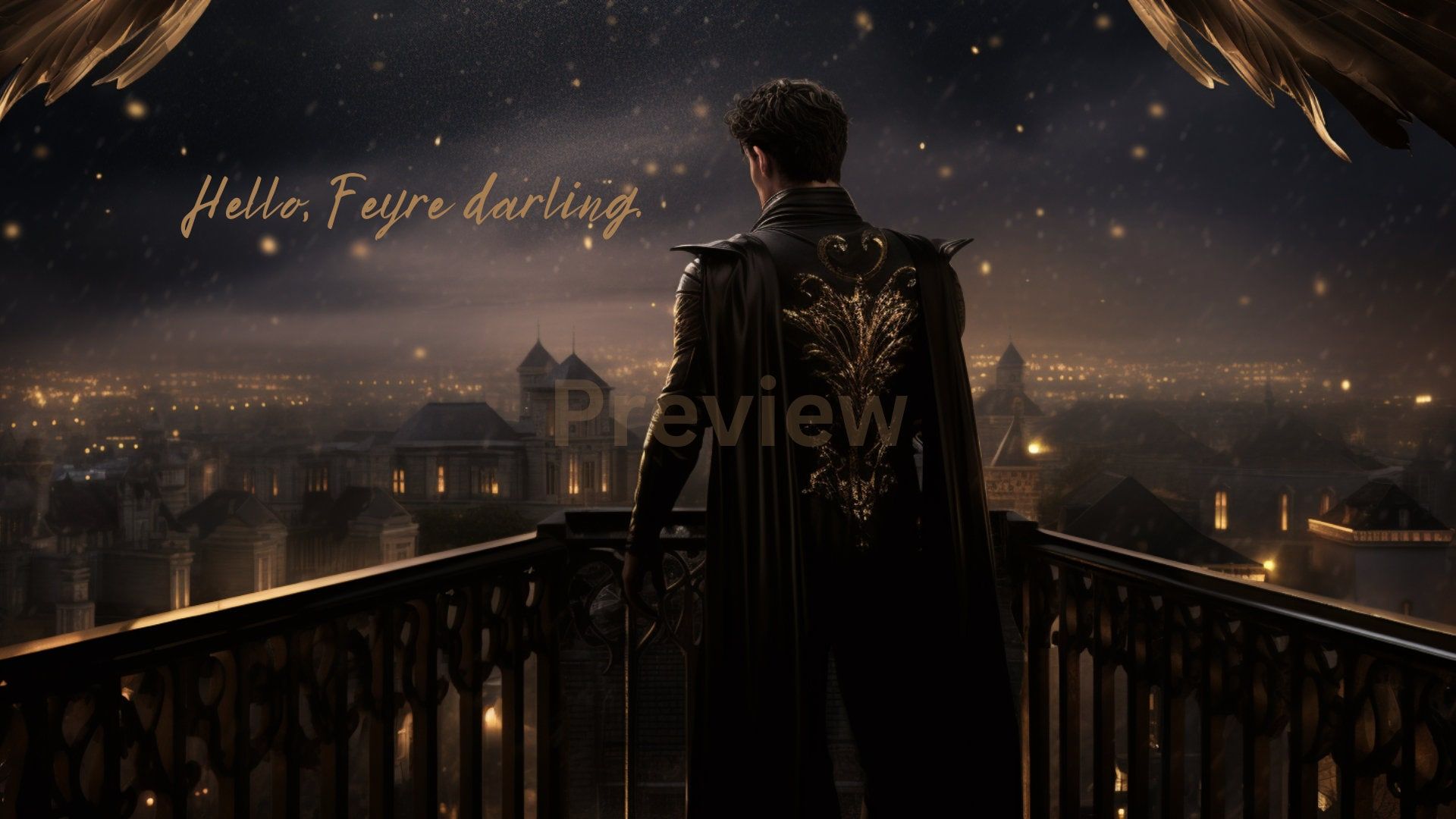 1920x1080 ACOMAF Feyre Rhysand Fanart Desktop Wallpaper ACOTAR