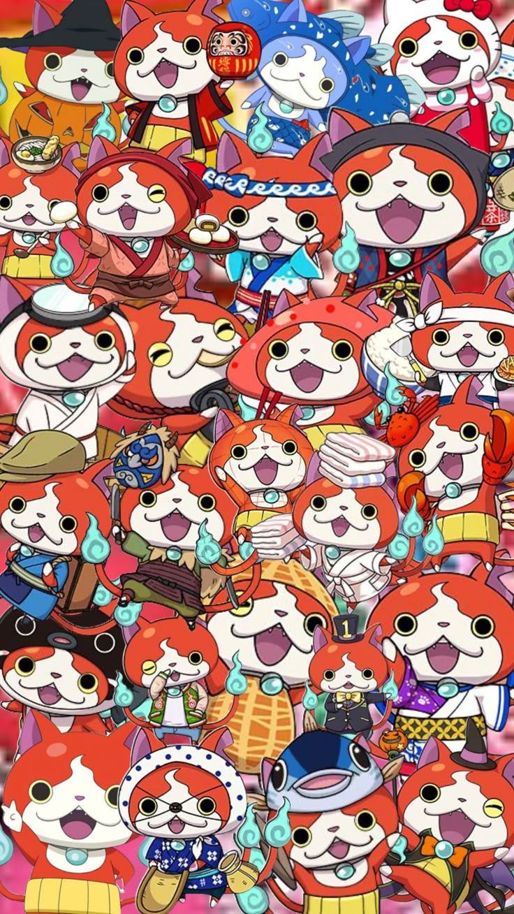 736x1308 Check out jellysuns's Shuffles jibanyan. Youkai watch, Anime background wallpaper, Yo kai watch 2