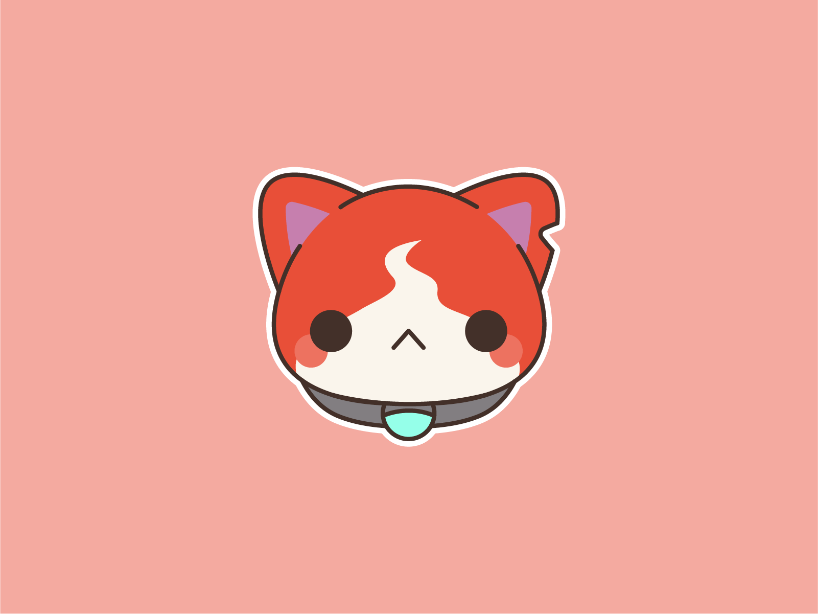 1601x1201 Jibanyan by Elle on Dribbble