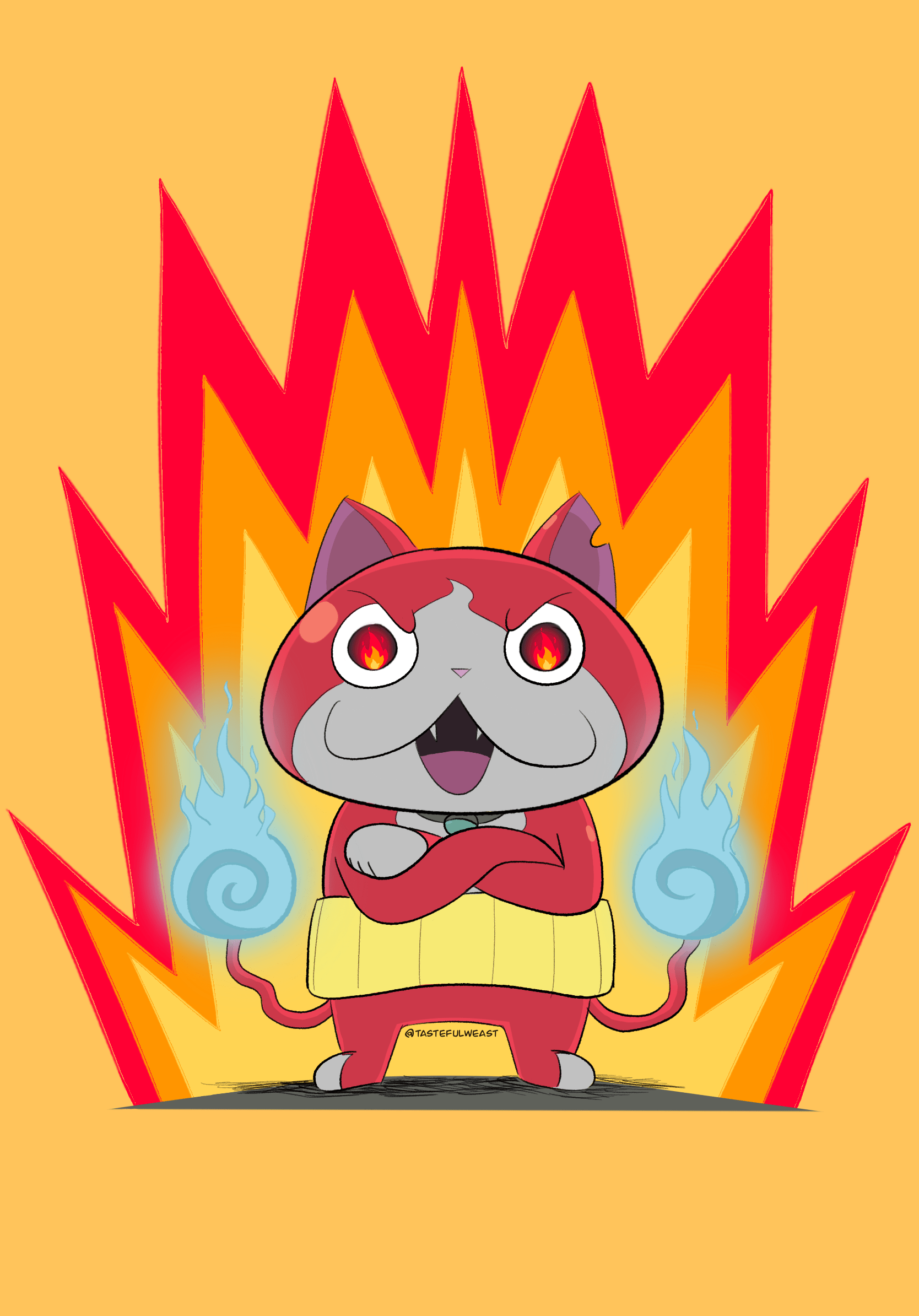 1668x2388 I FINALLY drew a GOOD Jibanyan for you guys!!!