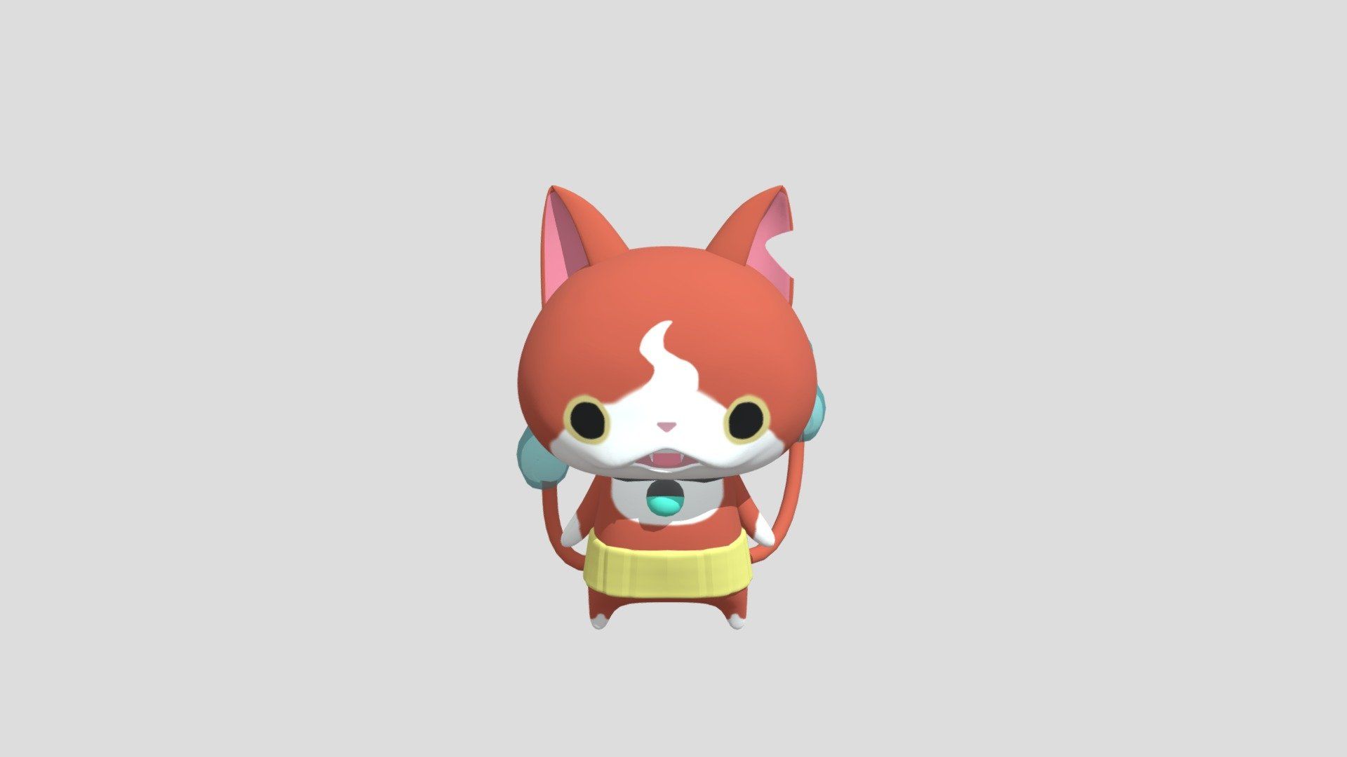 1920x1080 Jibanyan Free 3D model by Iromsan [7aaad94]