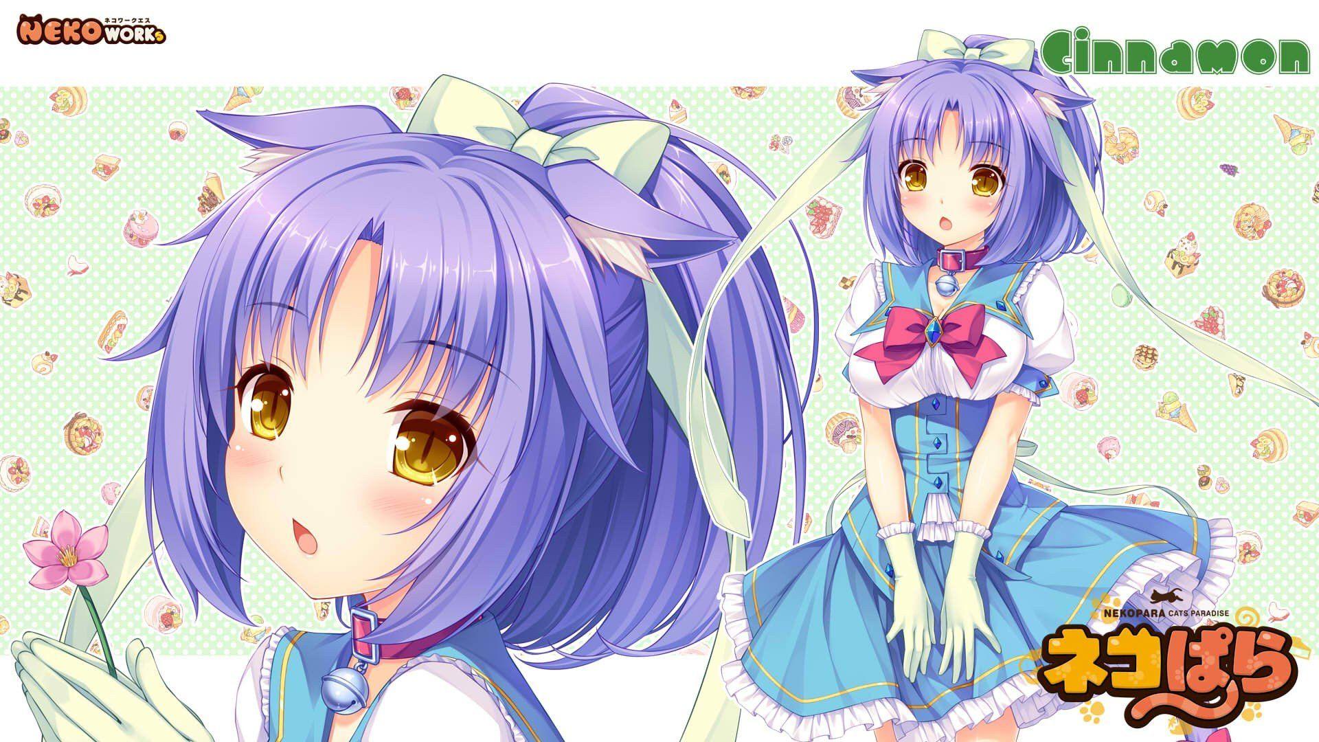 1920x1080 Neko Para, Cinnamon (character), Sayori, Nekomimi, Neko Works