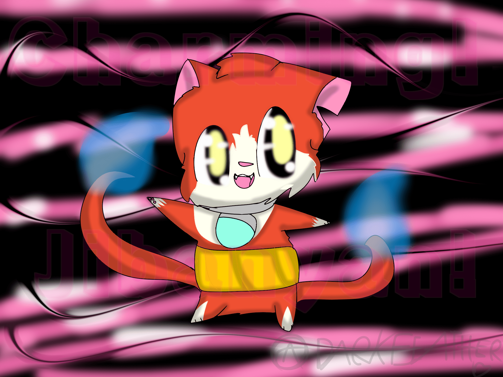 2048x1536 JIBANYAN! A.A. Fish ART street
