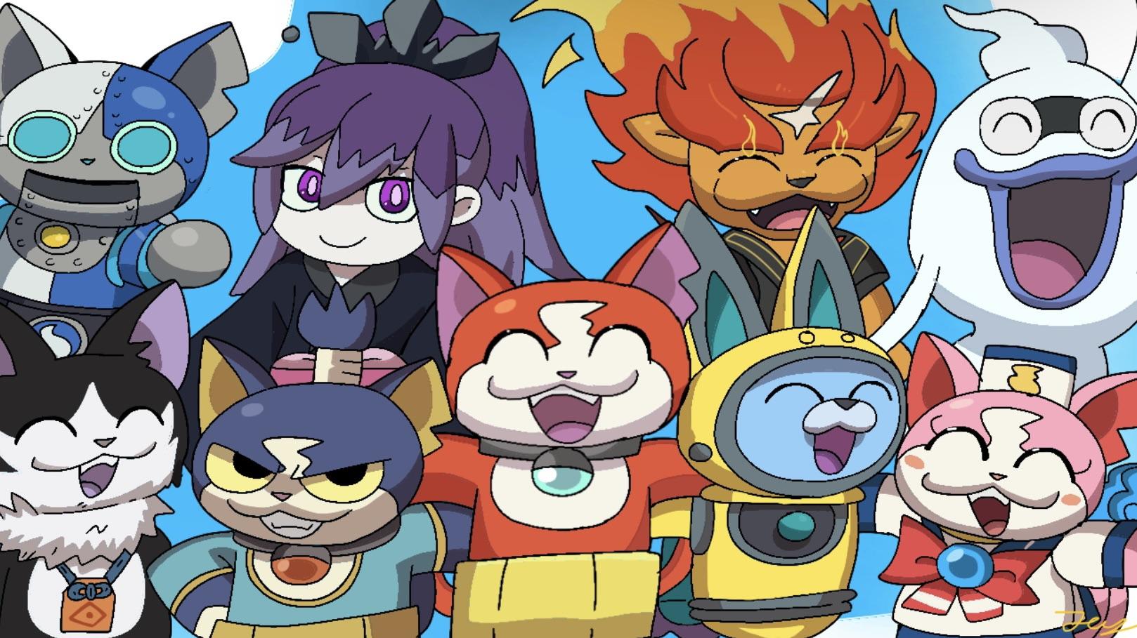 1618x909 Jibanyan and his crew!