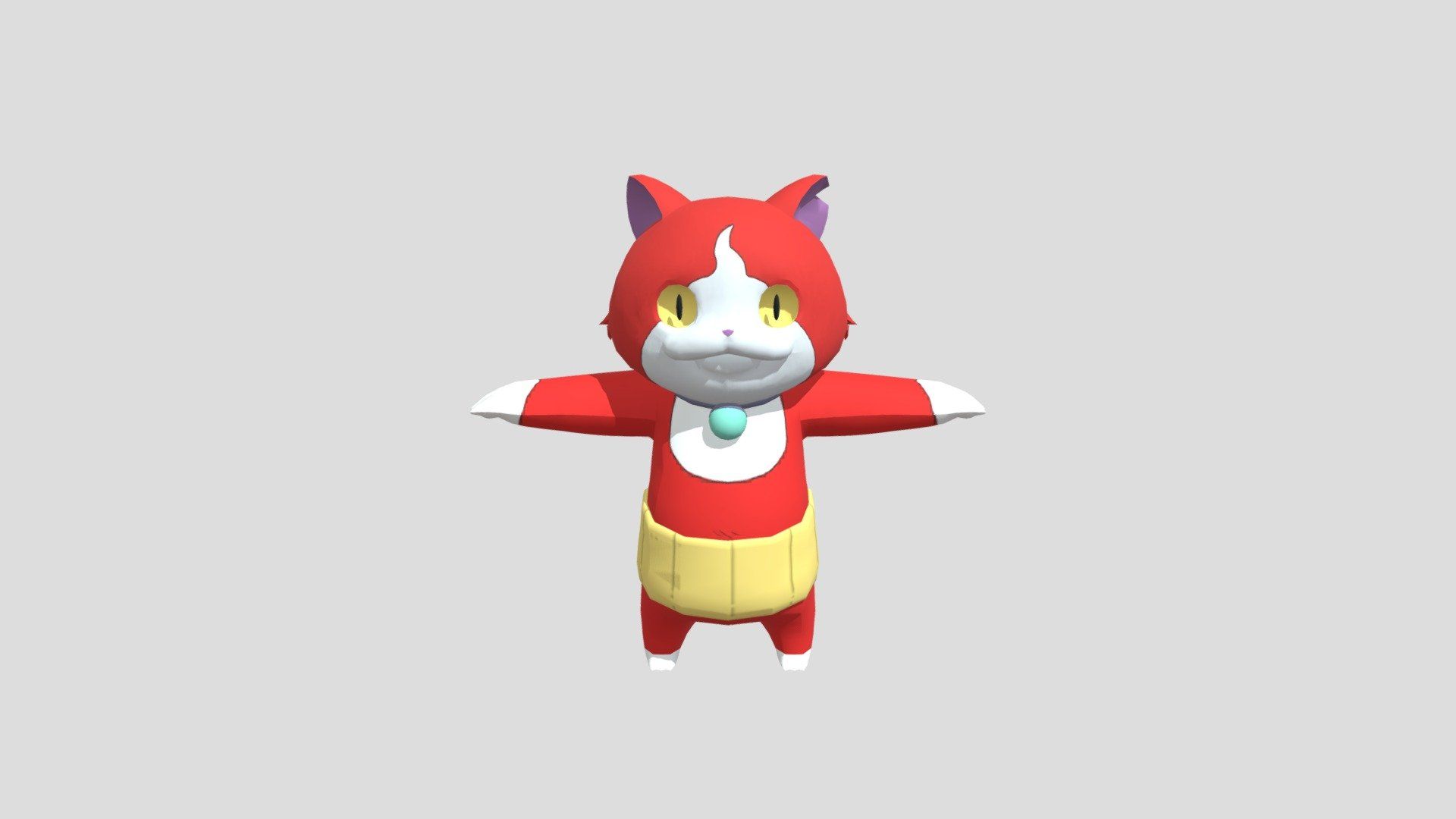 1920x1080 Jibanyan (Lightside) Free 3D model by Kingupright [246ccb2]