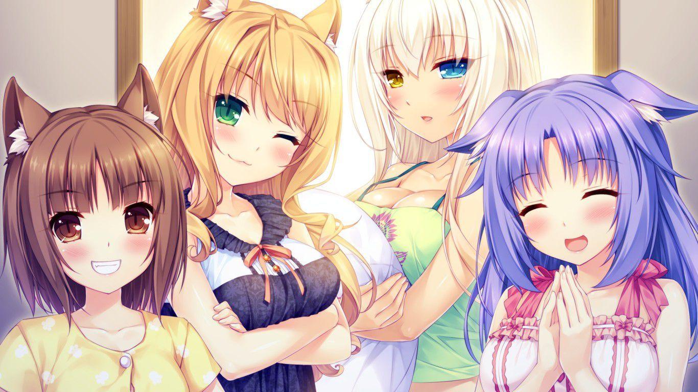 1366x768 Nekopara Maple X Cinnamon, HD Wallpaper & background Download