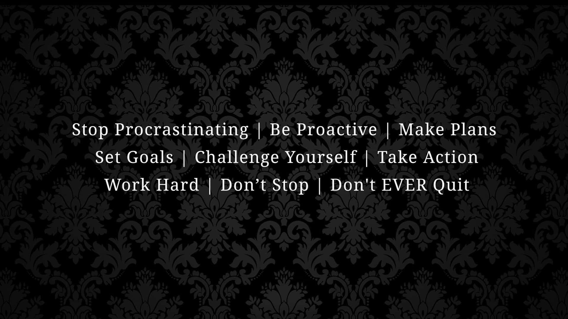 1920x1080 Download Motivational Quotes Black Procrastination Wallpaper