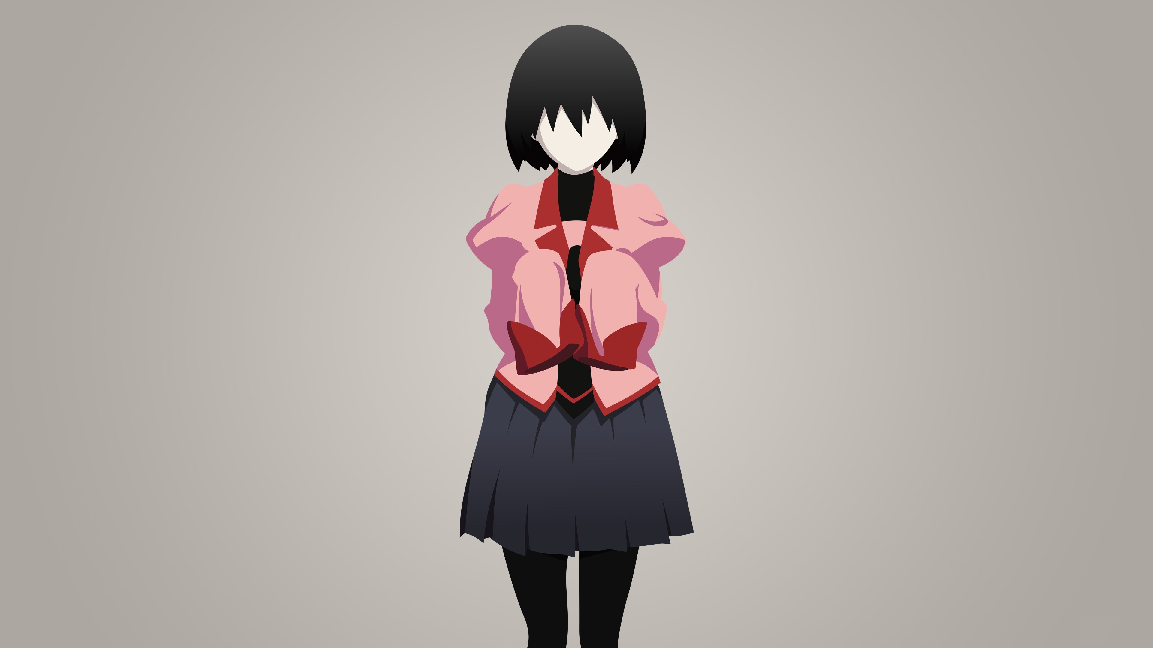 3840x2160 Wallpaper monogatari siries, Oshino Ougi, owarinonogatari for mobile and desktop, section арт, resolution 3840x2160