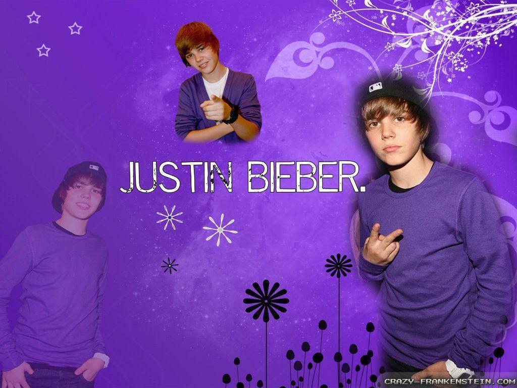 1024x768 Justin Bieber Wallpaper Purple