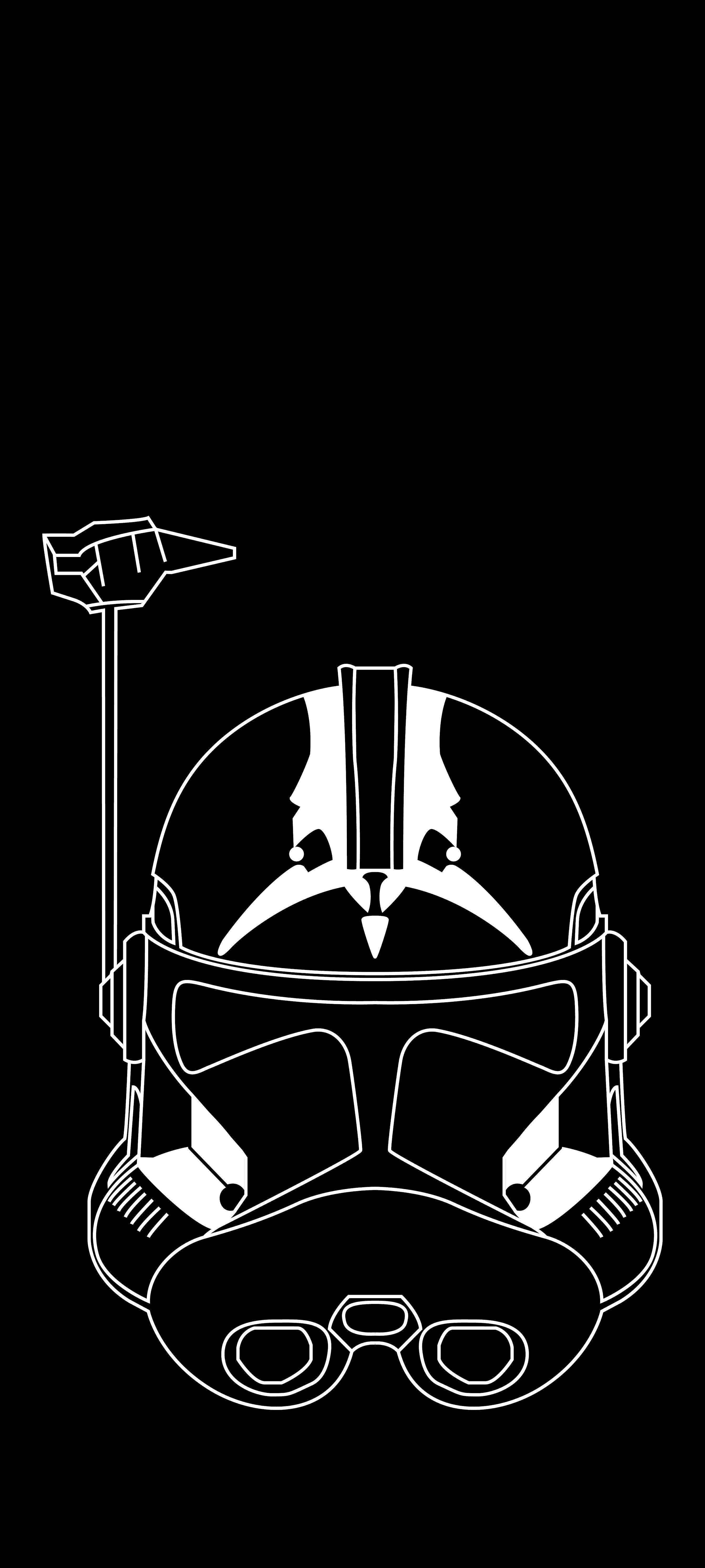 2683x5962 I drew a minimalist wallpaper of fives' helmet