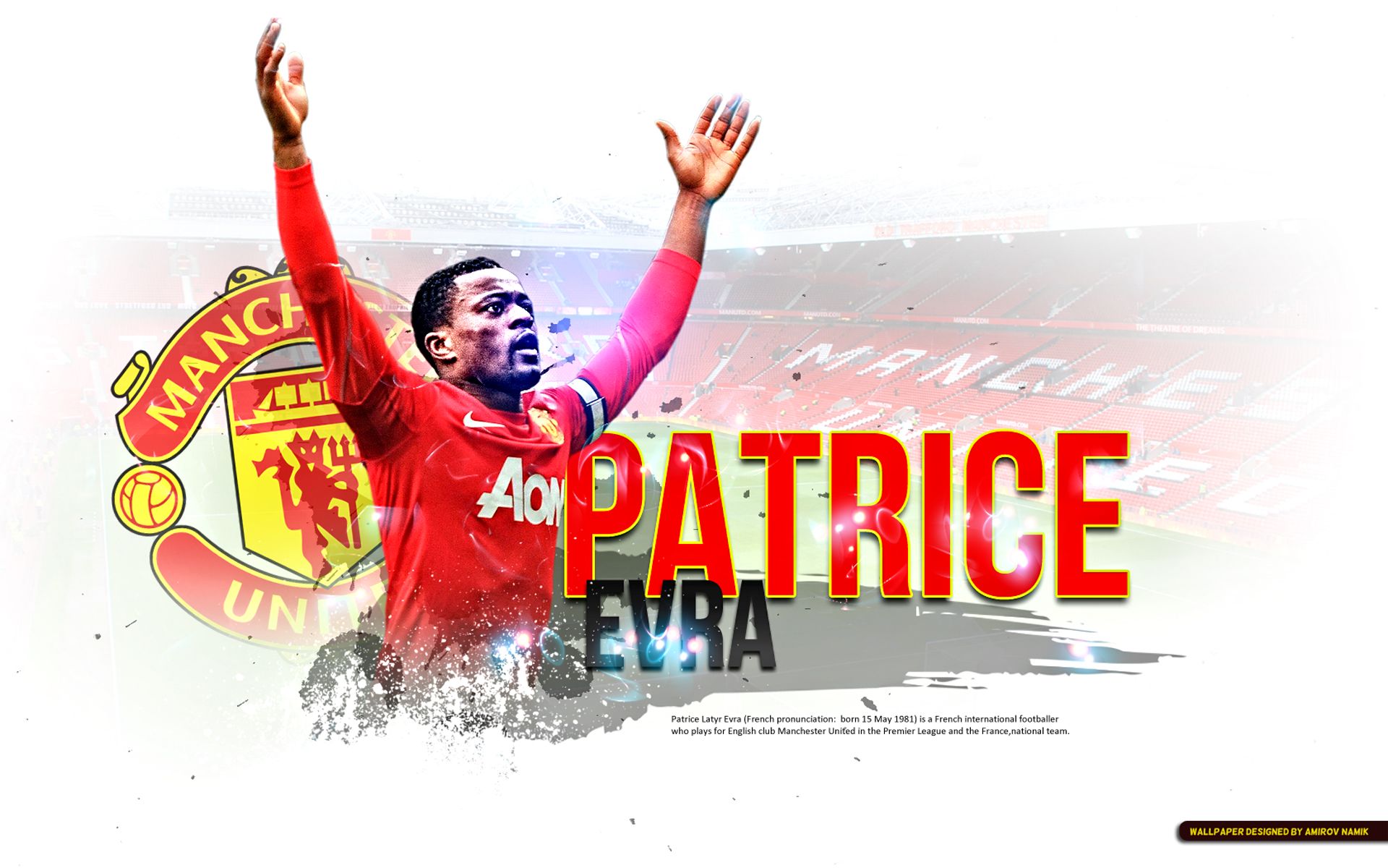 1920x1200 Phone wallpaper: Sports, Patrice Evra, Manchester United F C, Soccer 504868