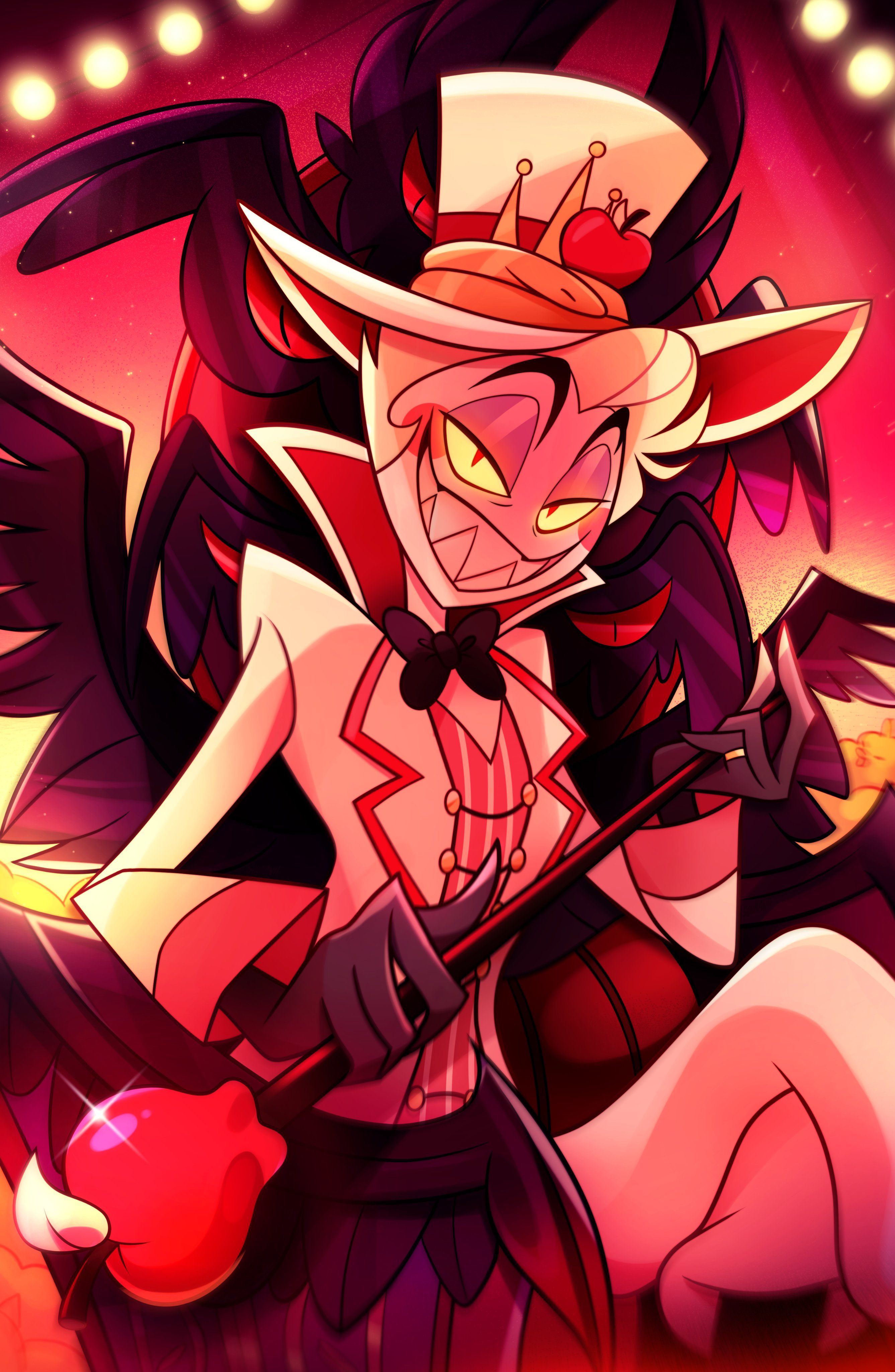 2674x4096 Lucifer Morningstar Hazbin Hotel Wallpaper