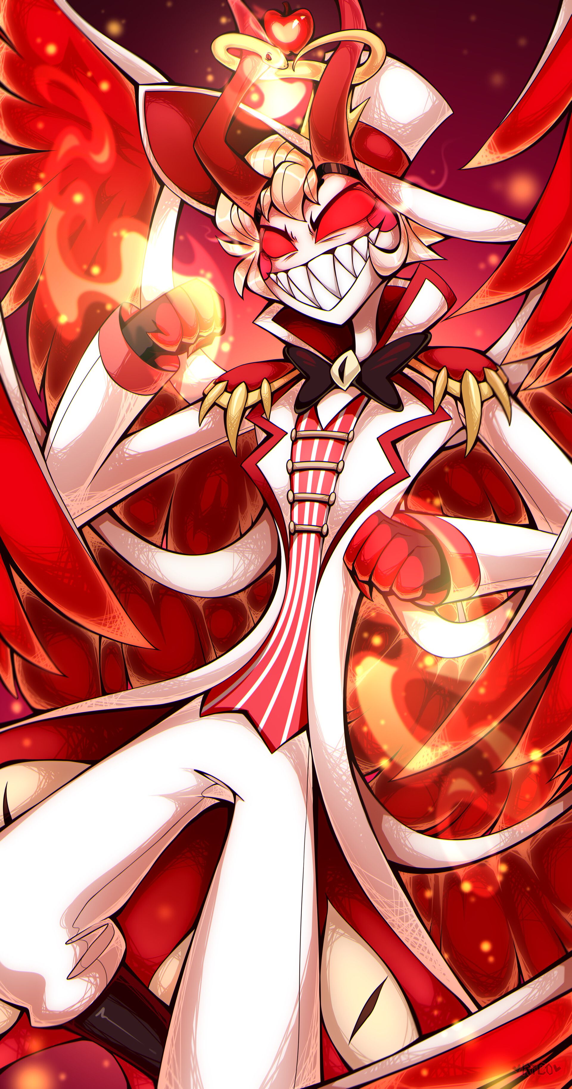 1920x3654 Lucifer Morningstar (Hazbin Hotel)