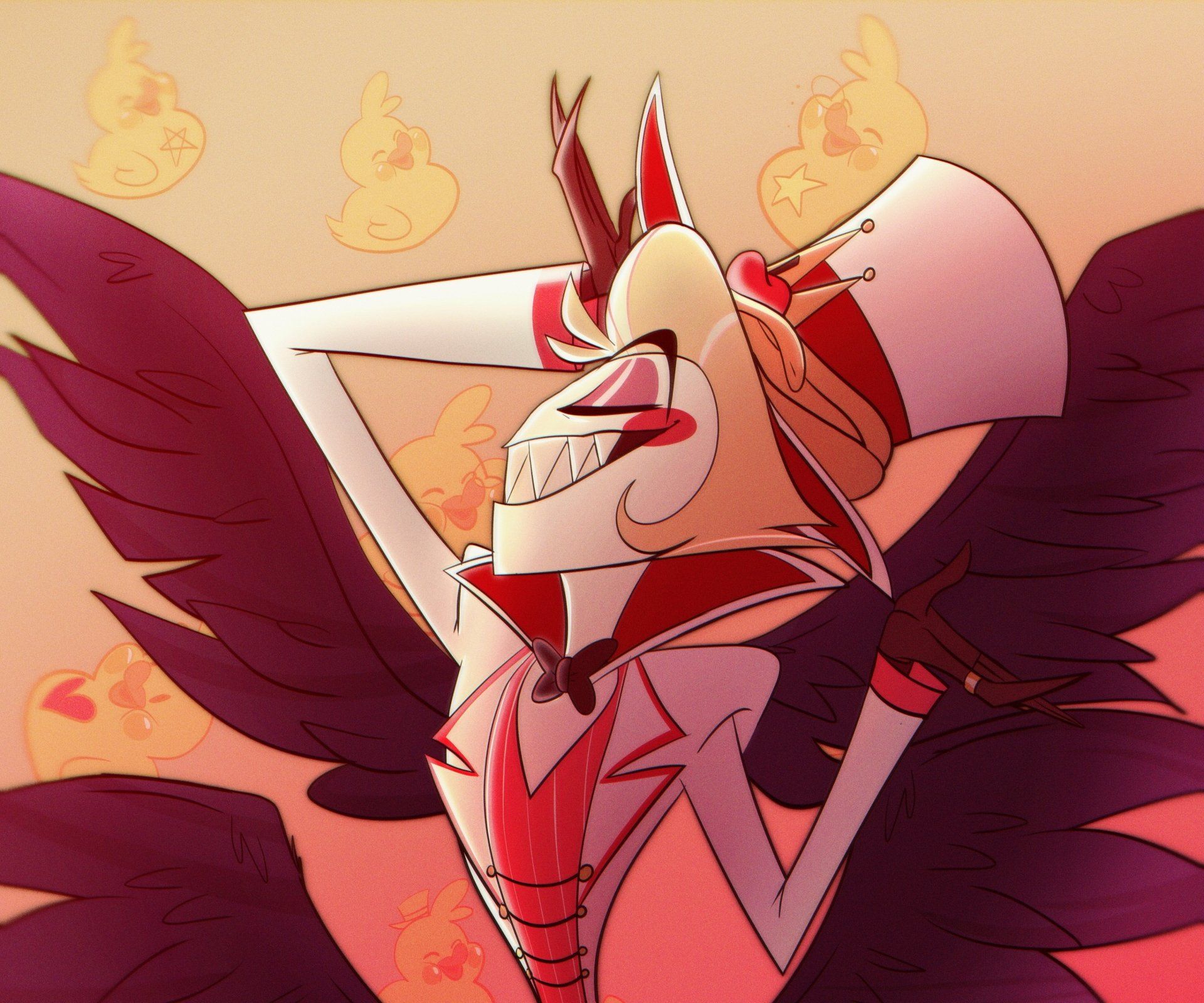 1920x1600 Lucifer Unleashed: 4K Ultra HD Hazbin Hotel Wallpaper Showcase